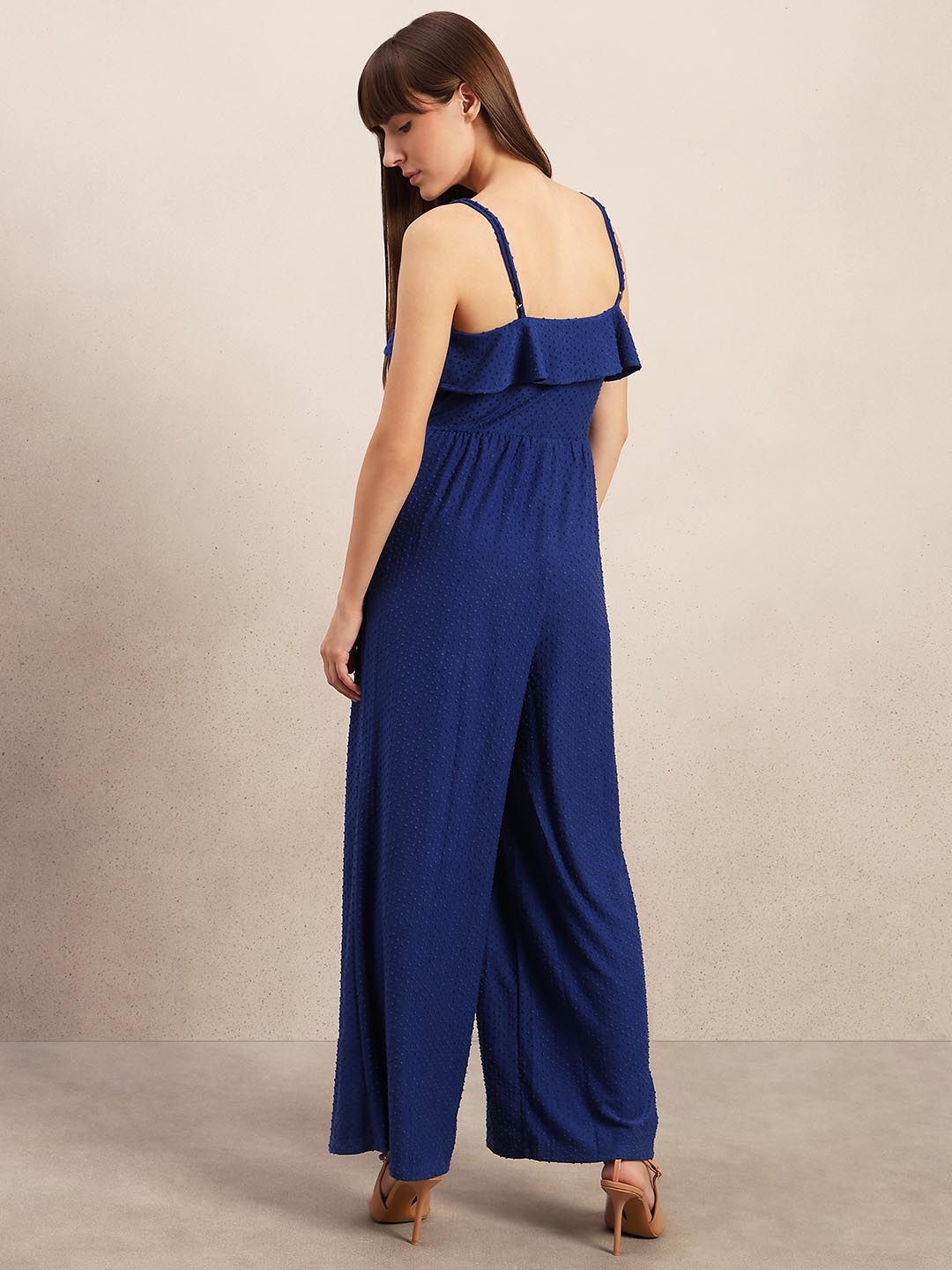 Textured Strappy Jumpsuit