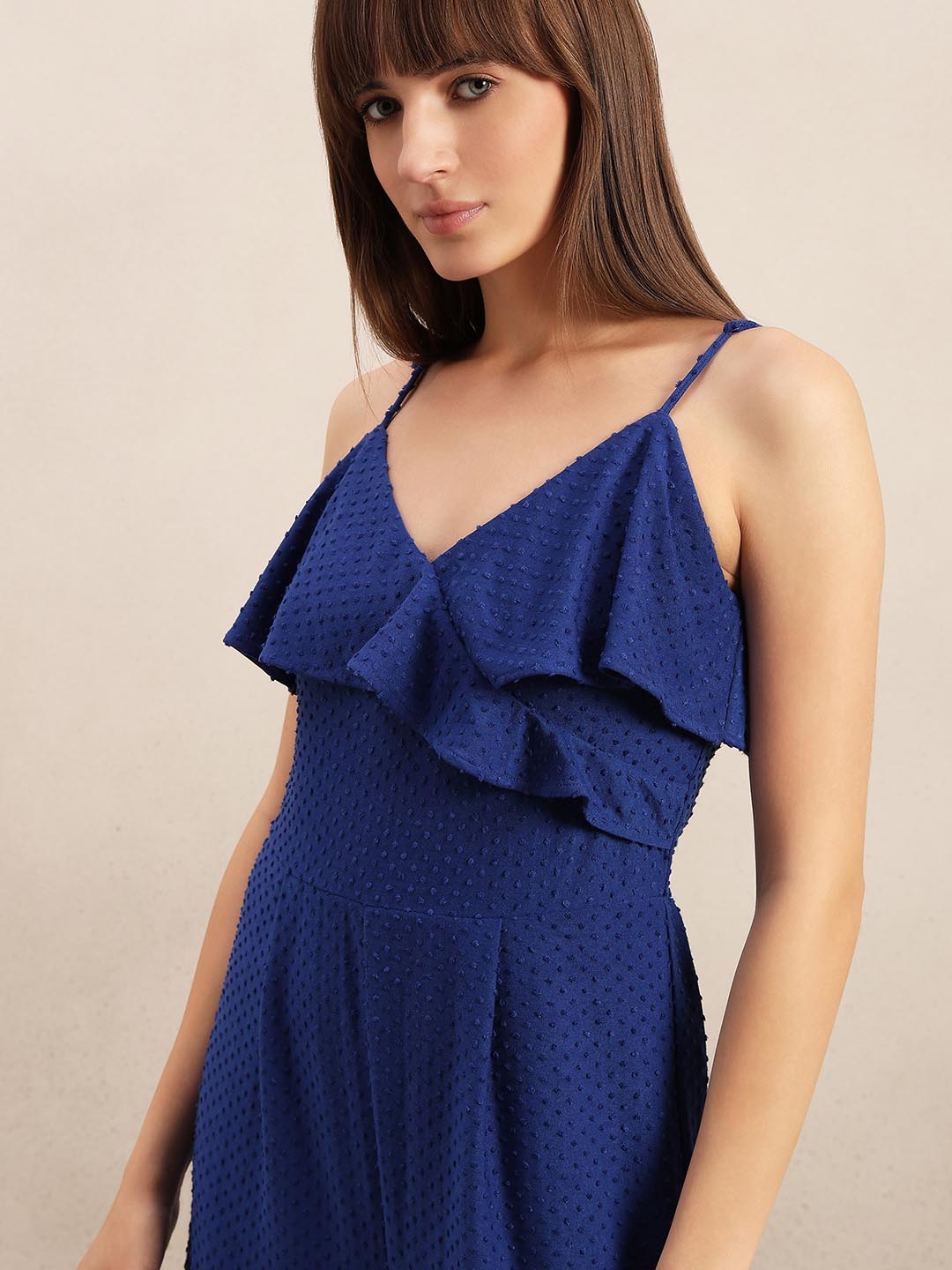 Textured Strappy Jumpsuit