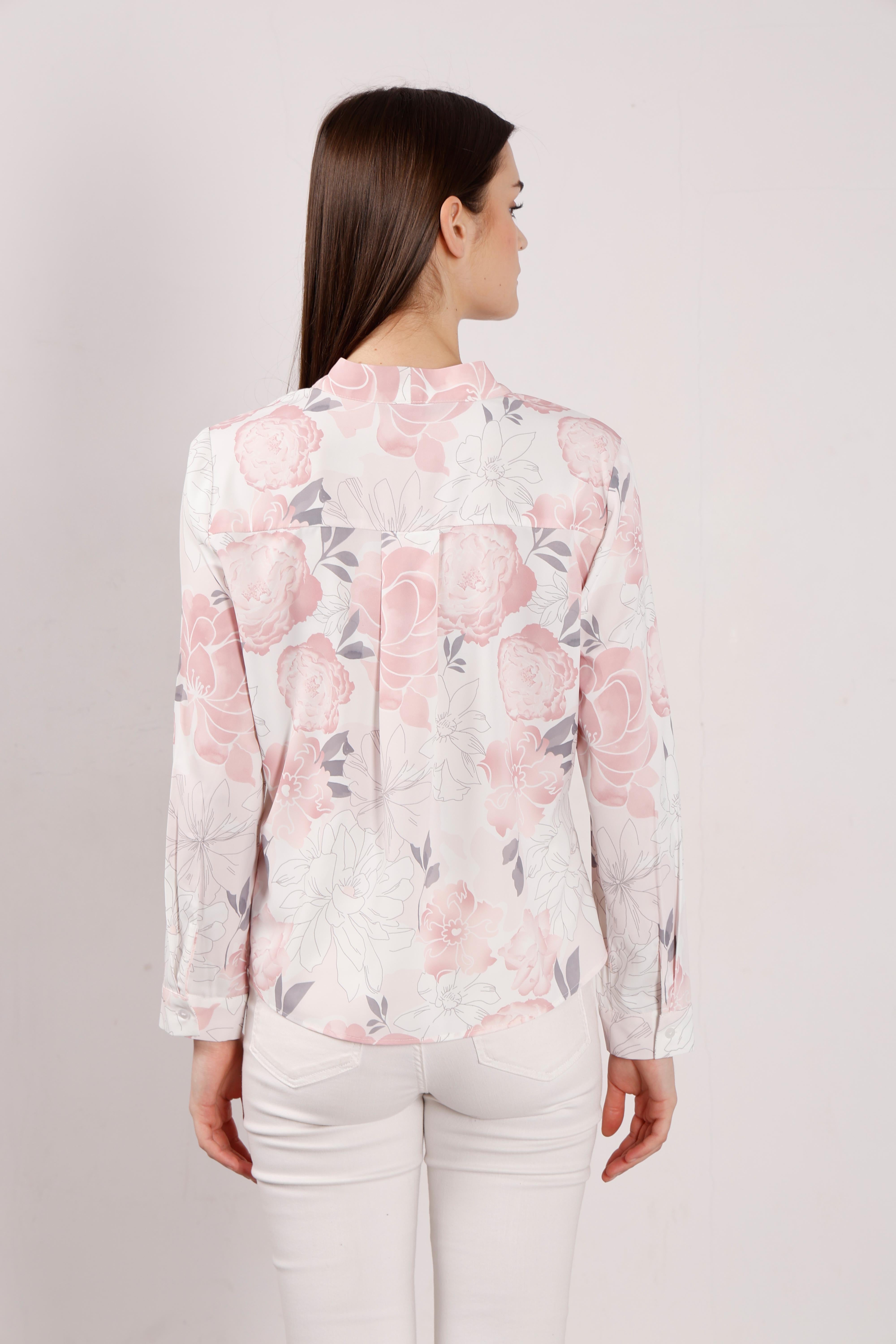 Vero Moda Pink & White Floral Top