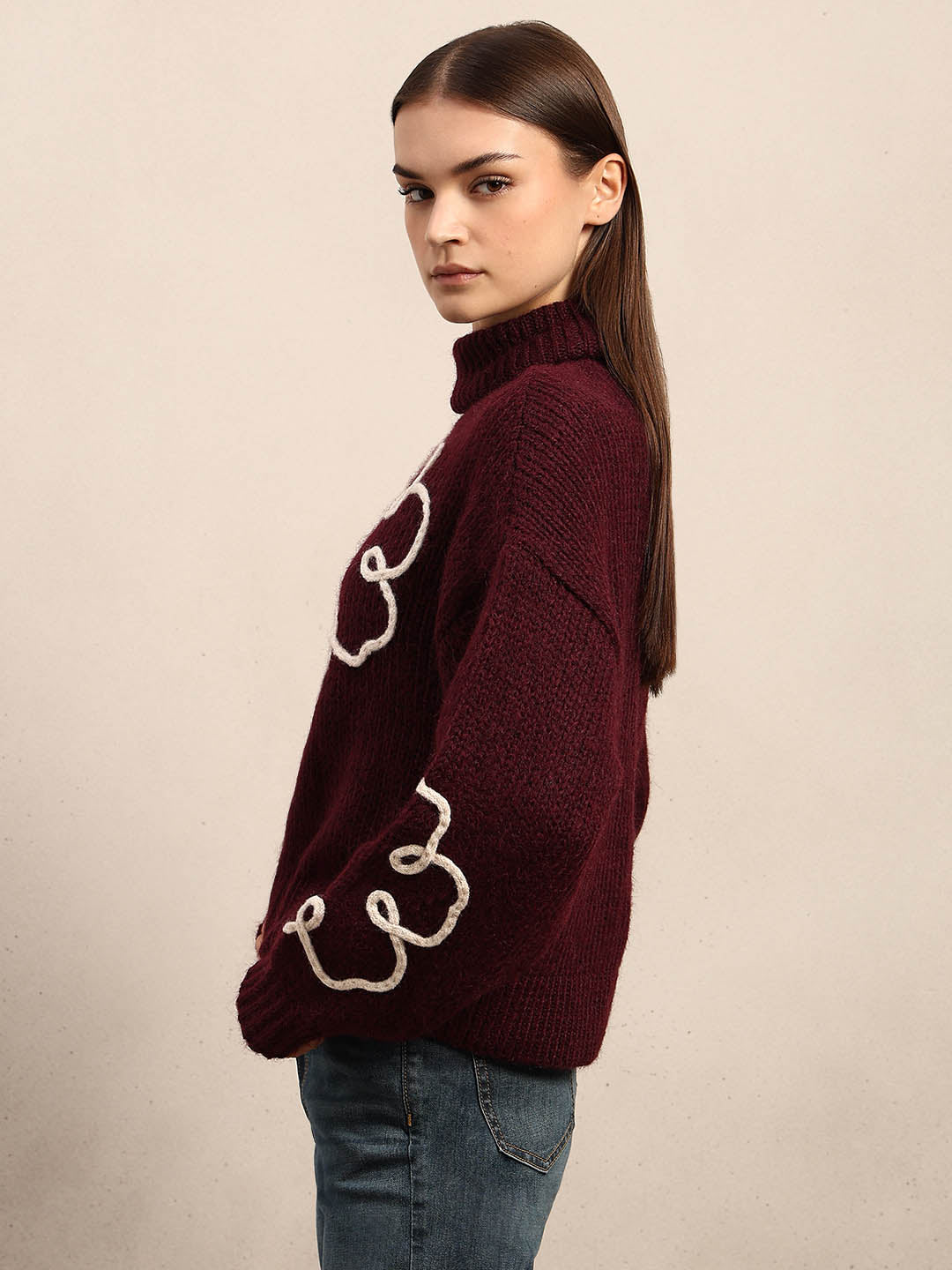 Embroidered Rollneck Sweater