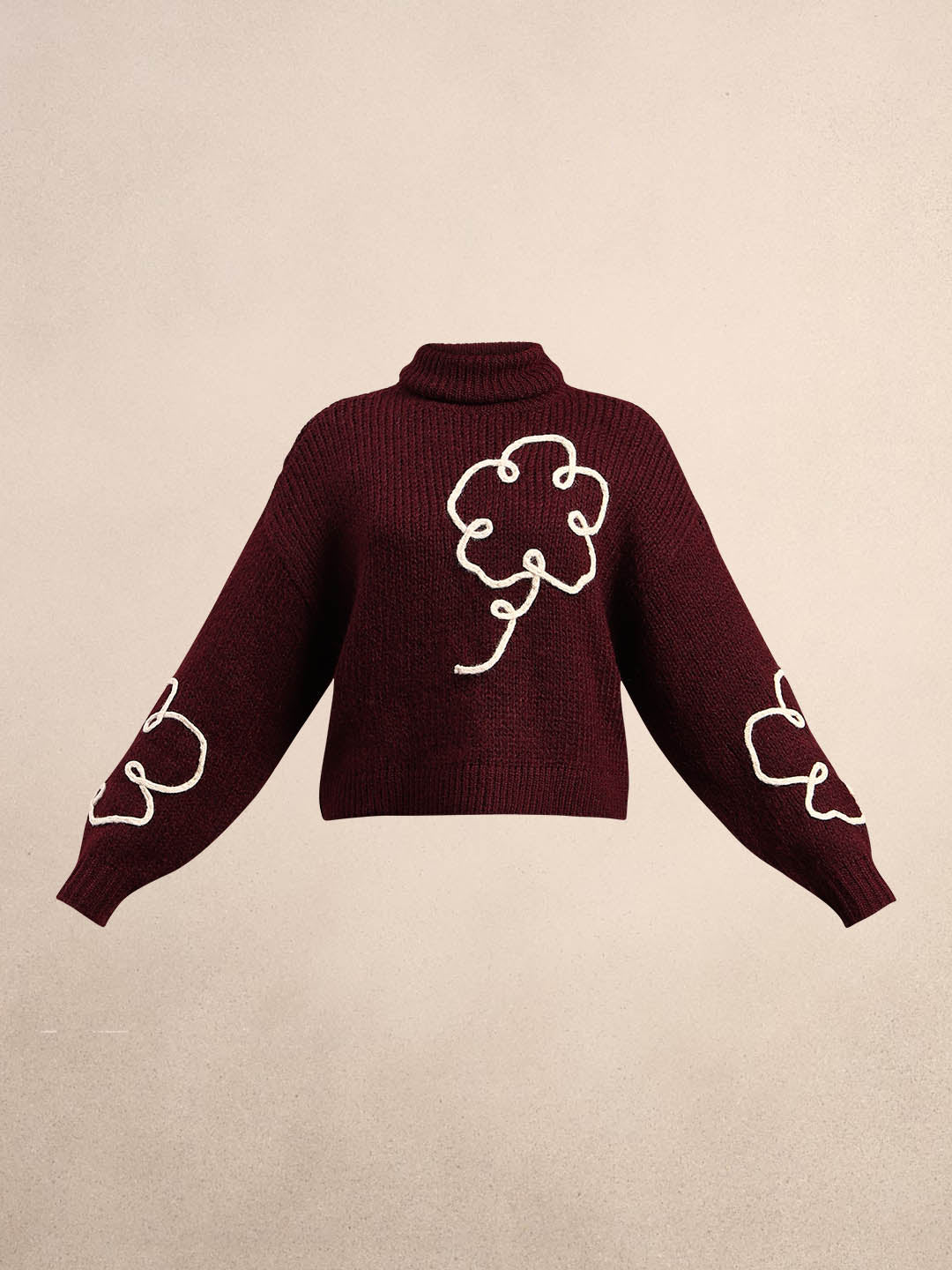 Embroidered Rollneck Sweater