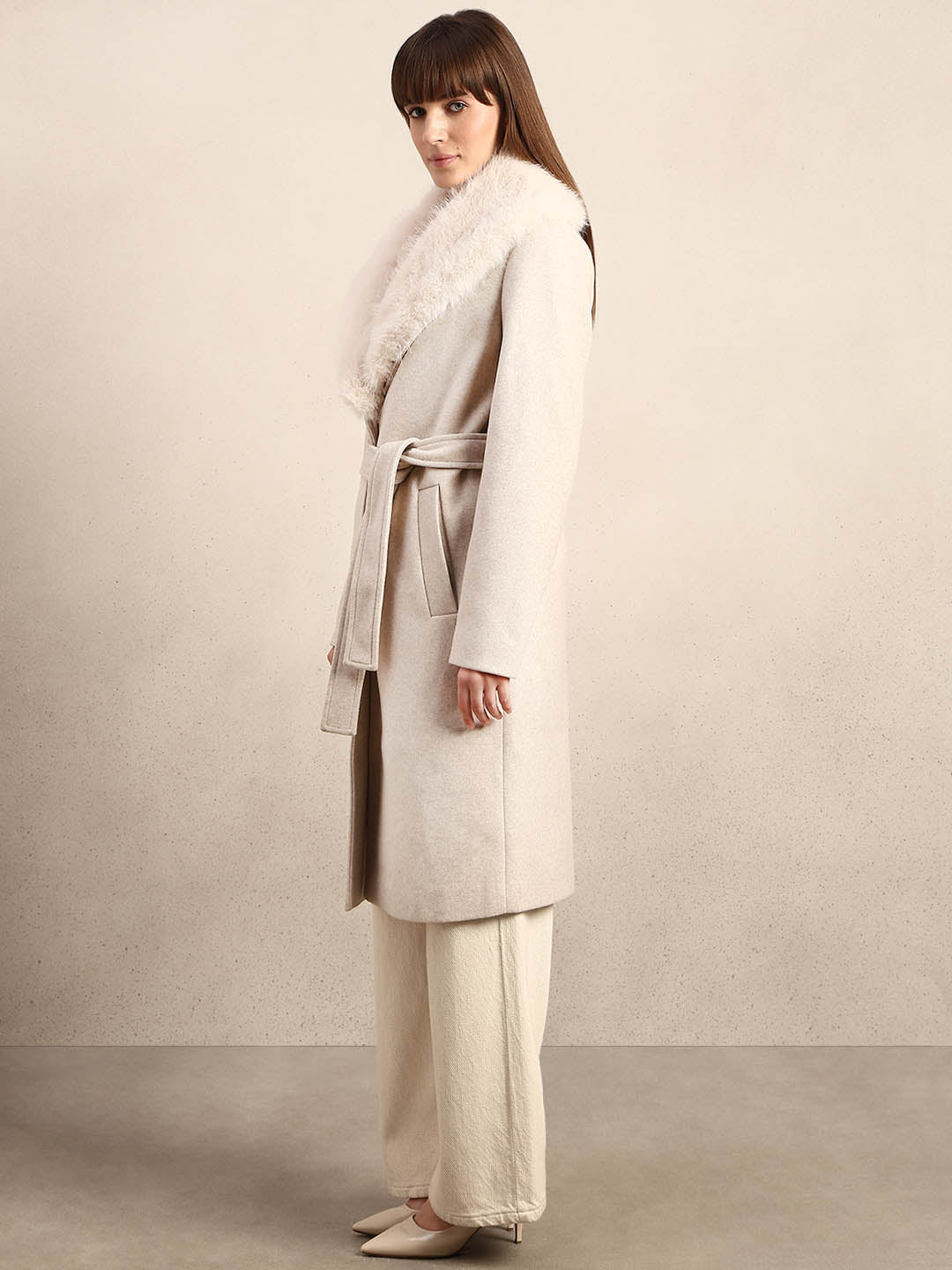 Off-White Belted Long Coat
