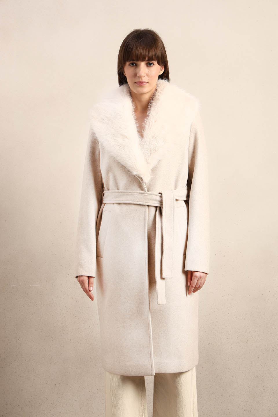 Off-White Belted Long Coat