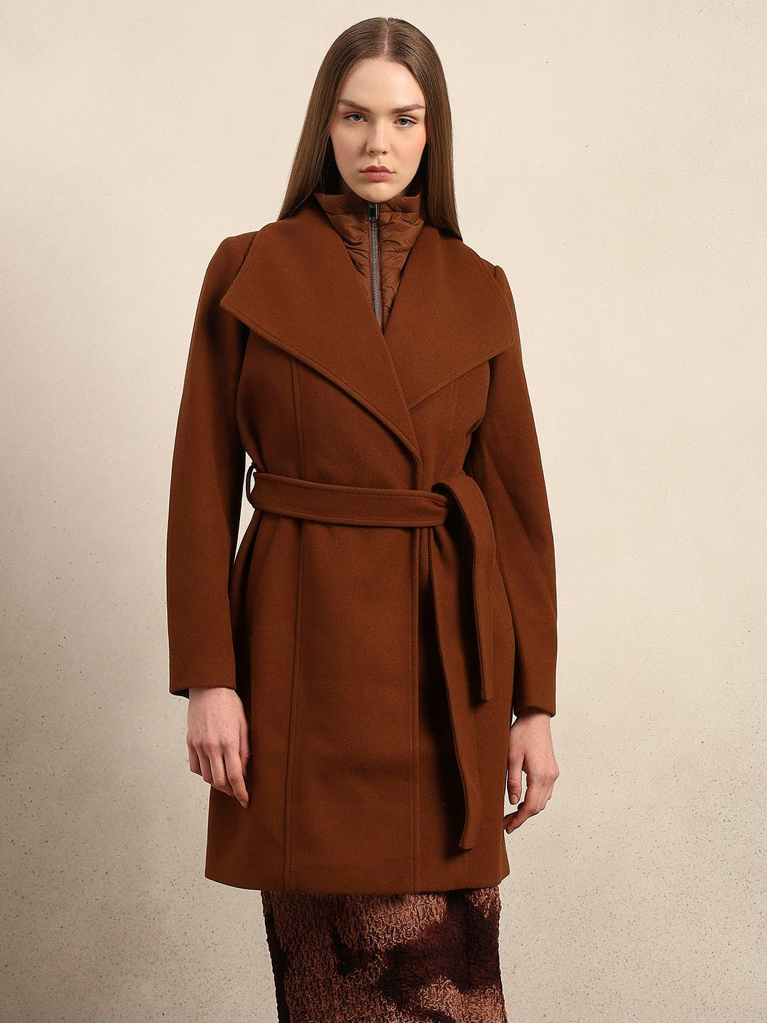 Brown Belted Coat