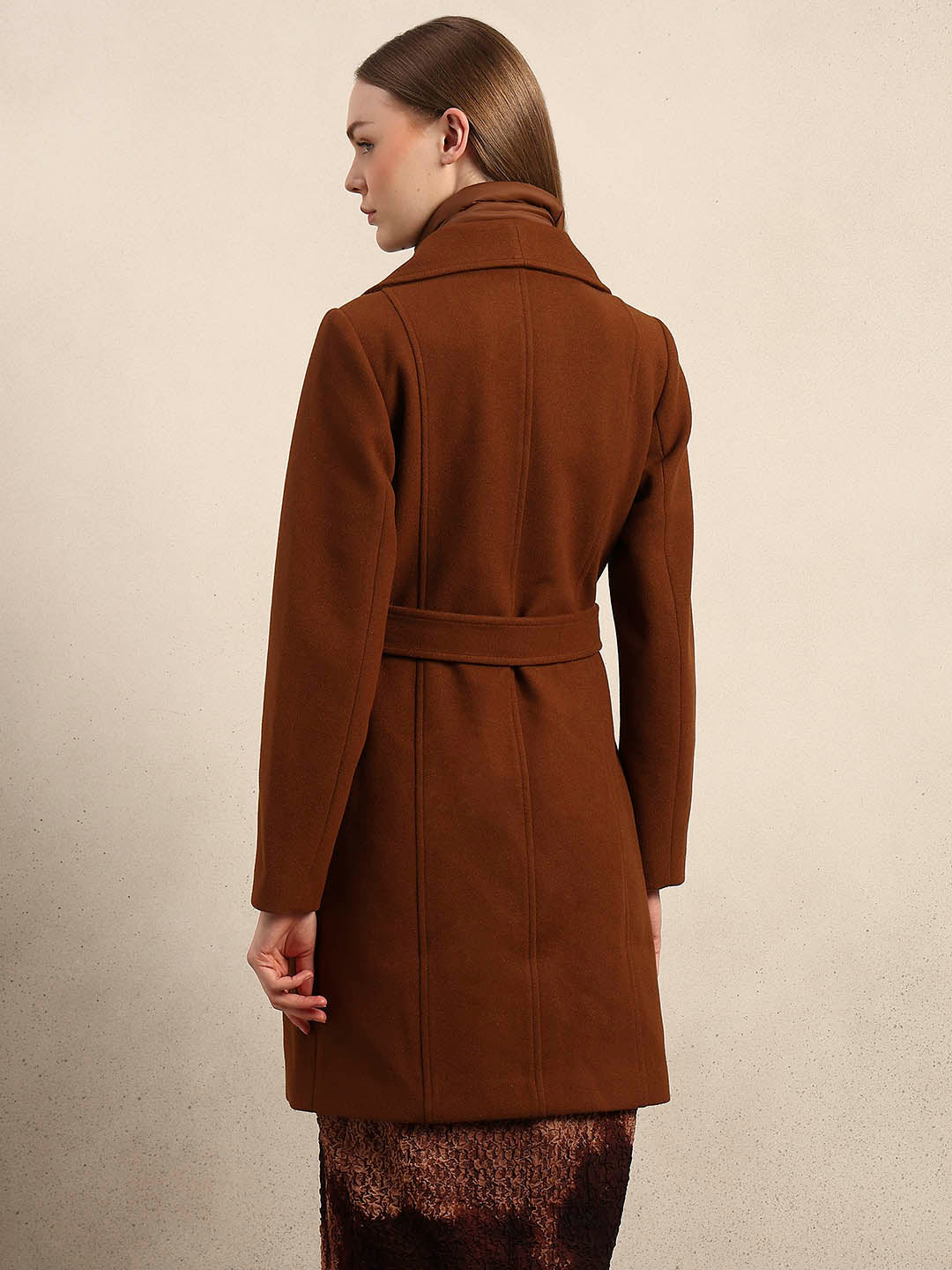 Brown Belted Coat