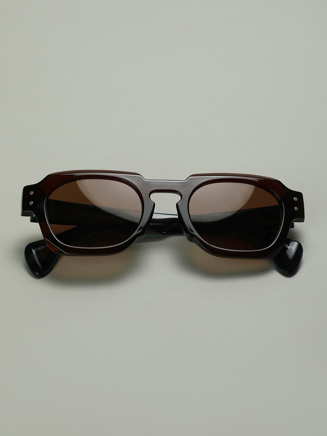 Black Oval Framed Sunglasses