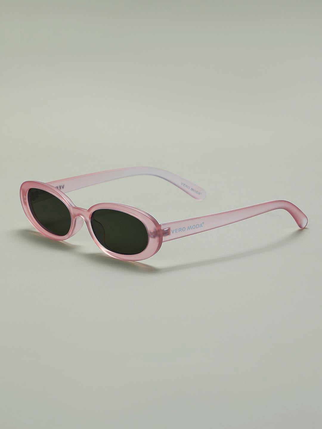 Pink Oval Framed Sunglasses