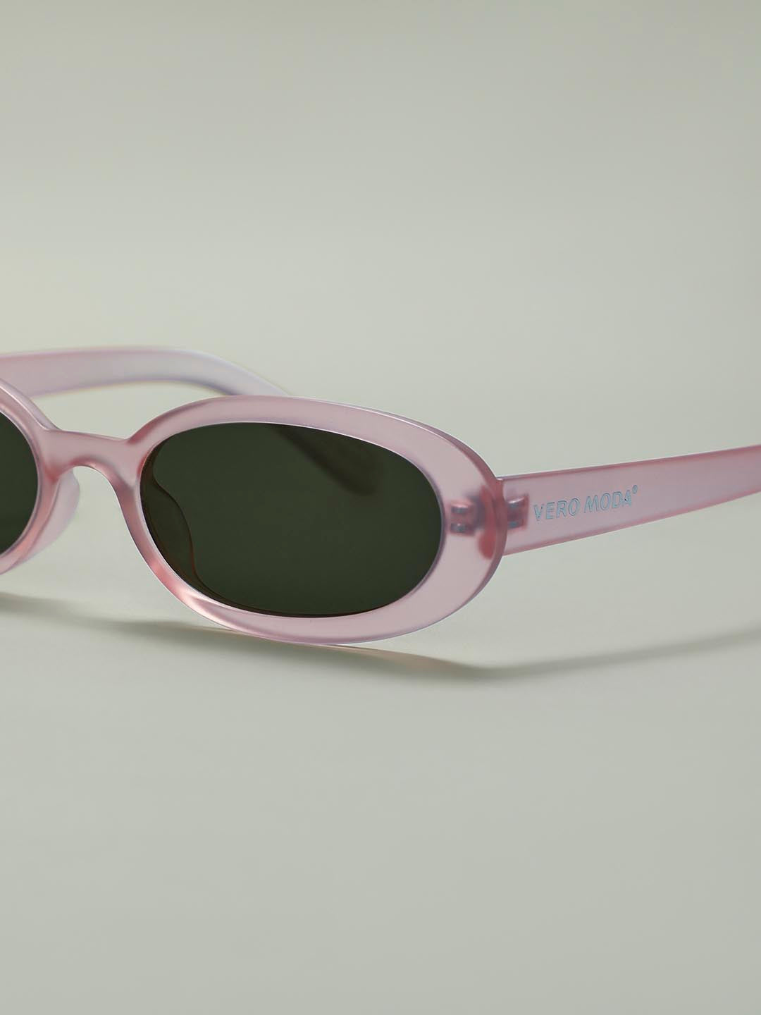 Pink Oval Framed Sunglasses