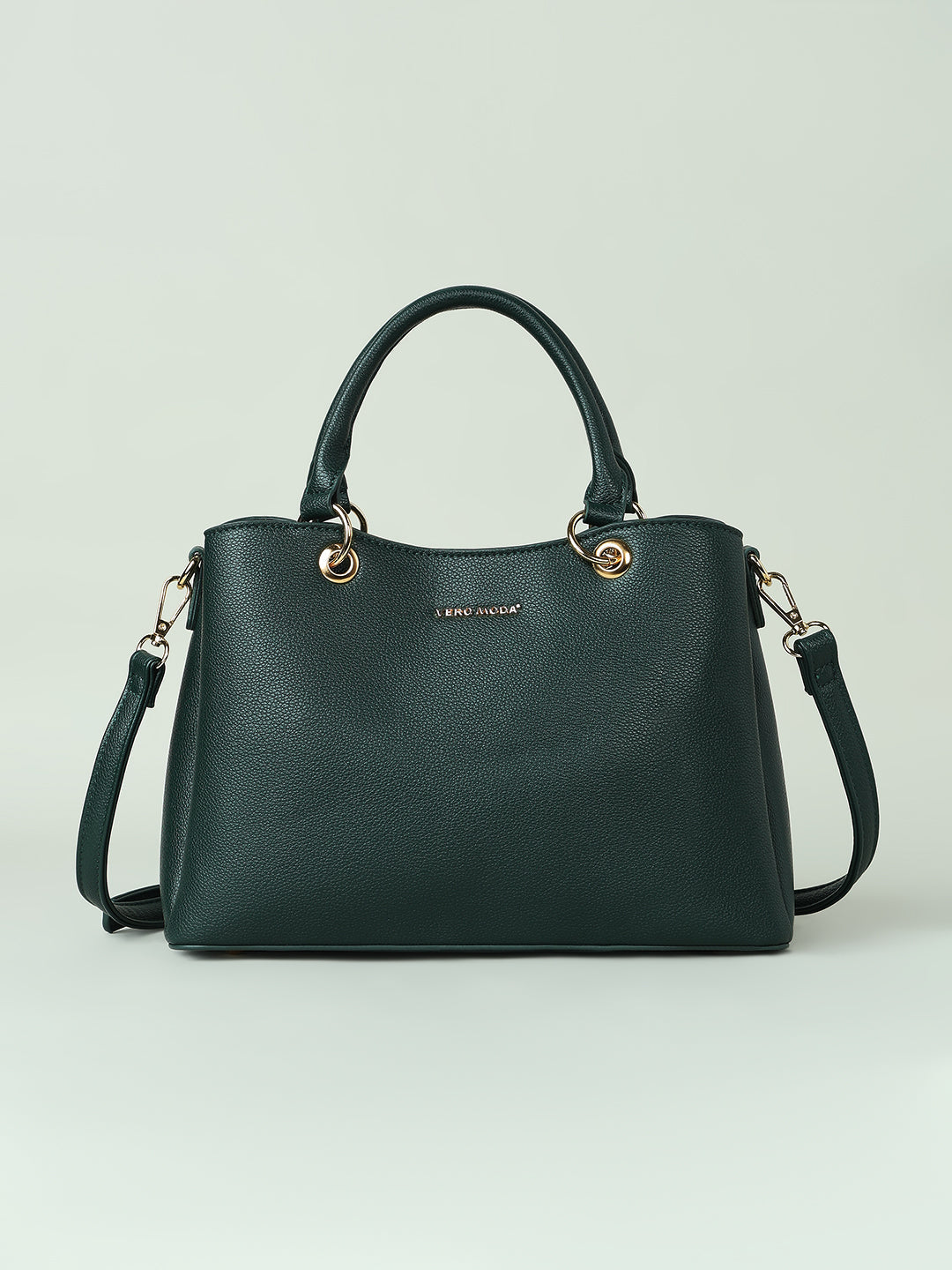 Green Detachable Strap Handbag