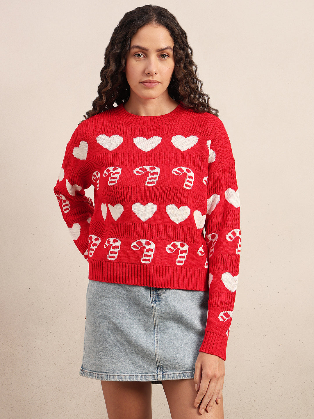 Candy Cane O-Neck Pullover