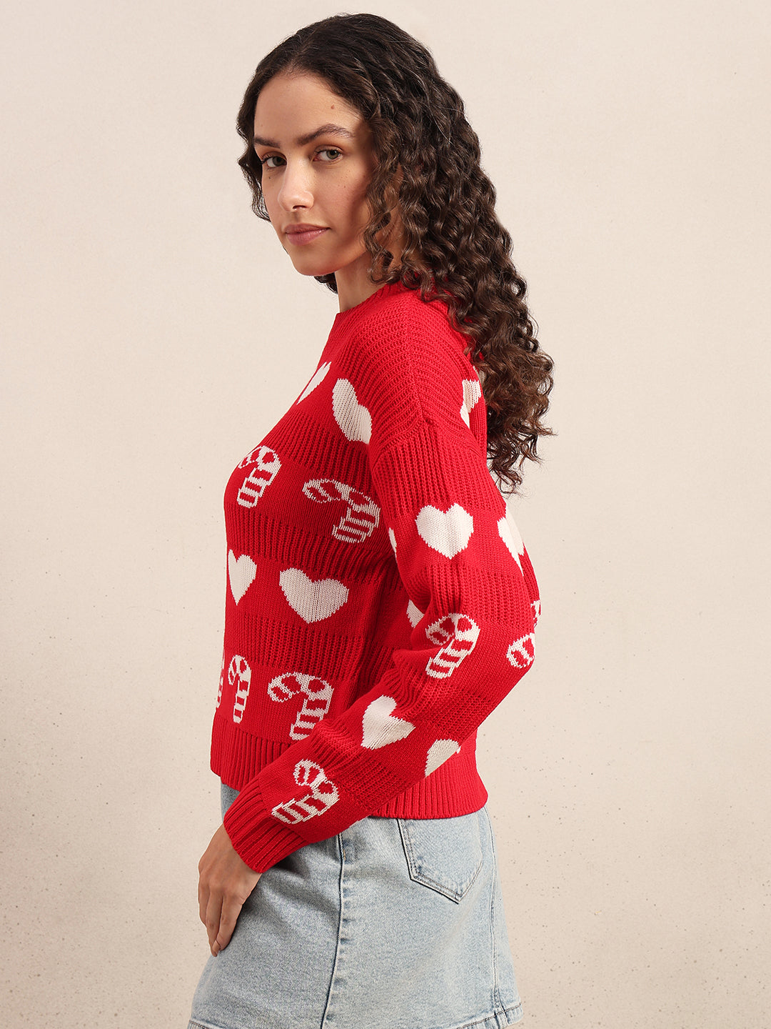 Candy Cane O-Neck Pullover