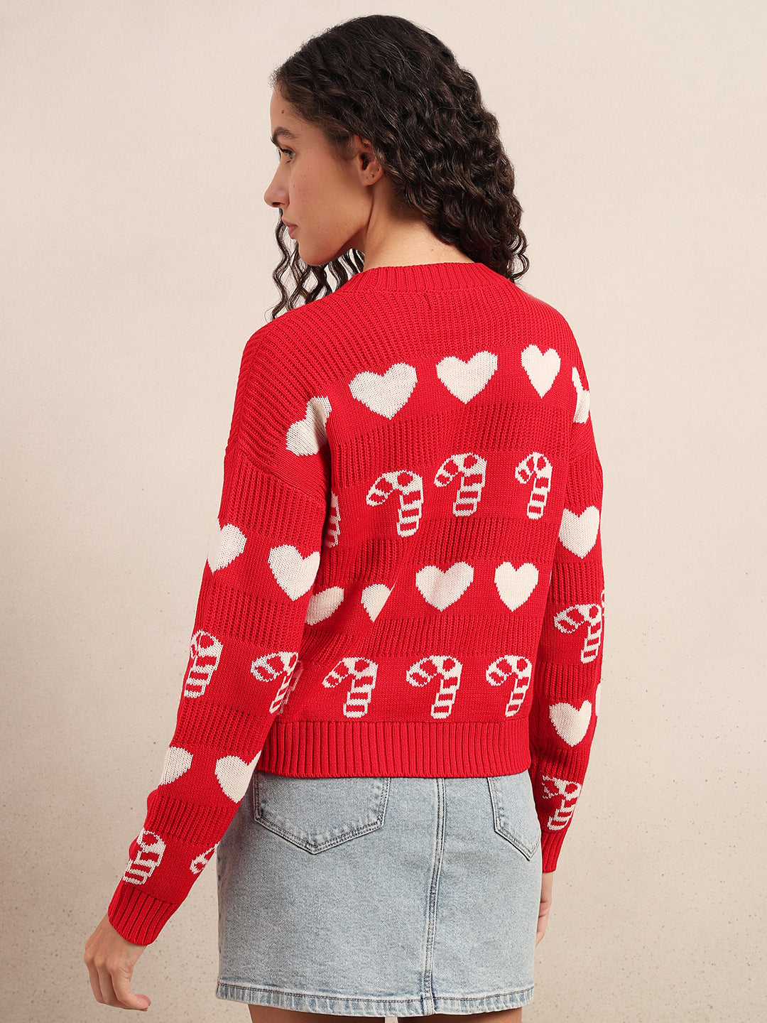 Candy Cane O-Neck Pullover