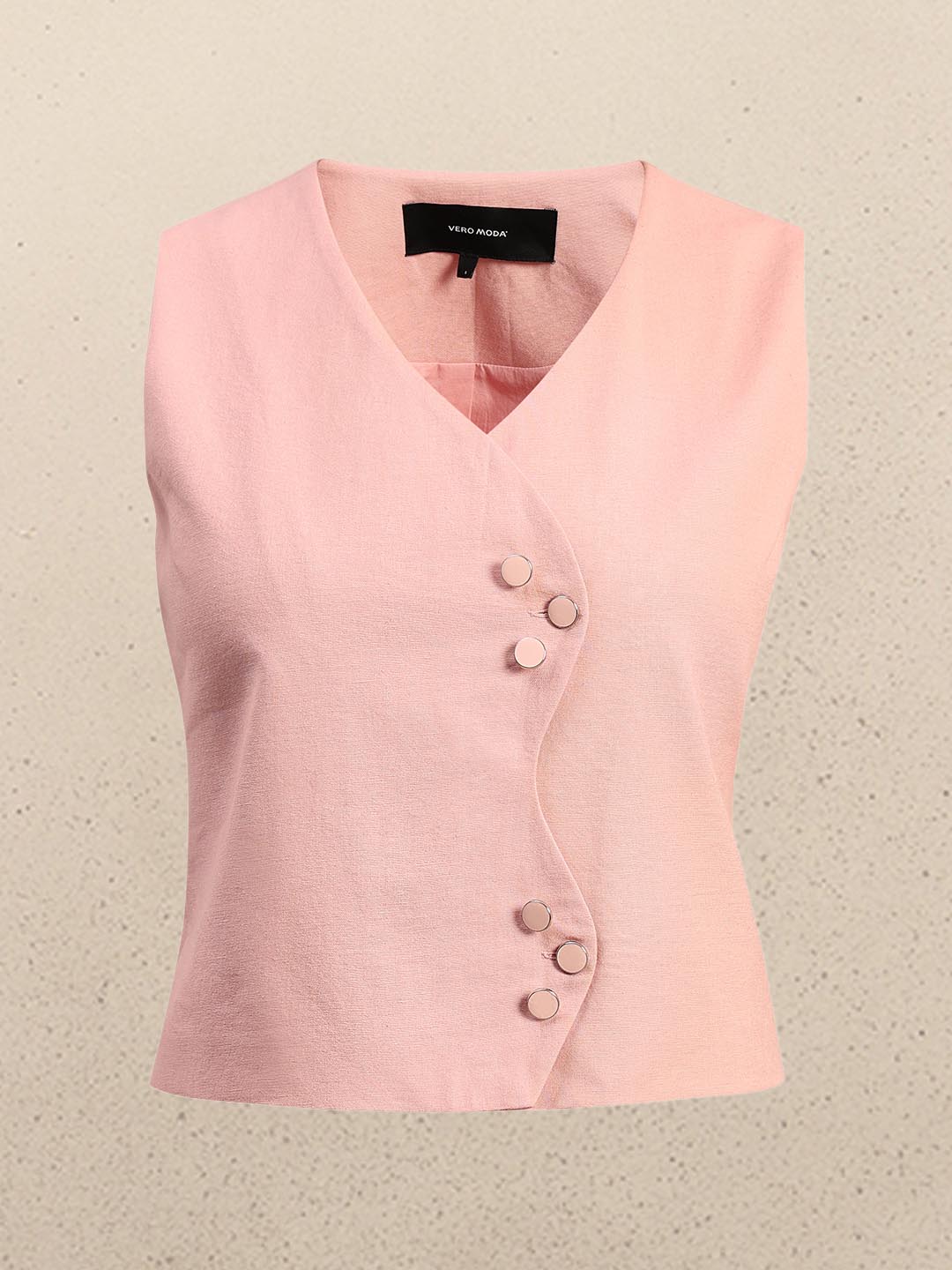 Pink Sleeveless Waistcoat