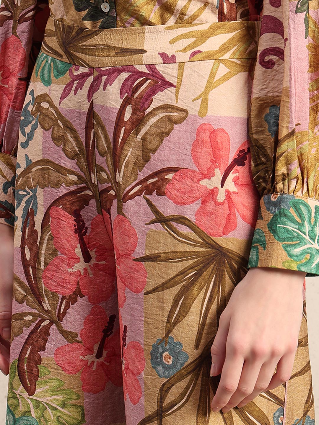 Multi-Colour Printed Pants