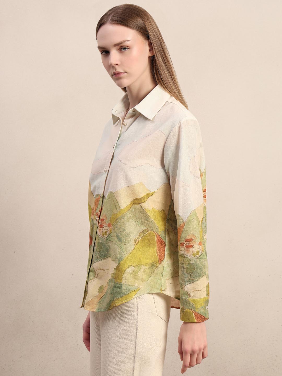 Off-White Landscape Print Shirt