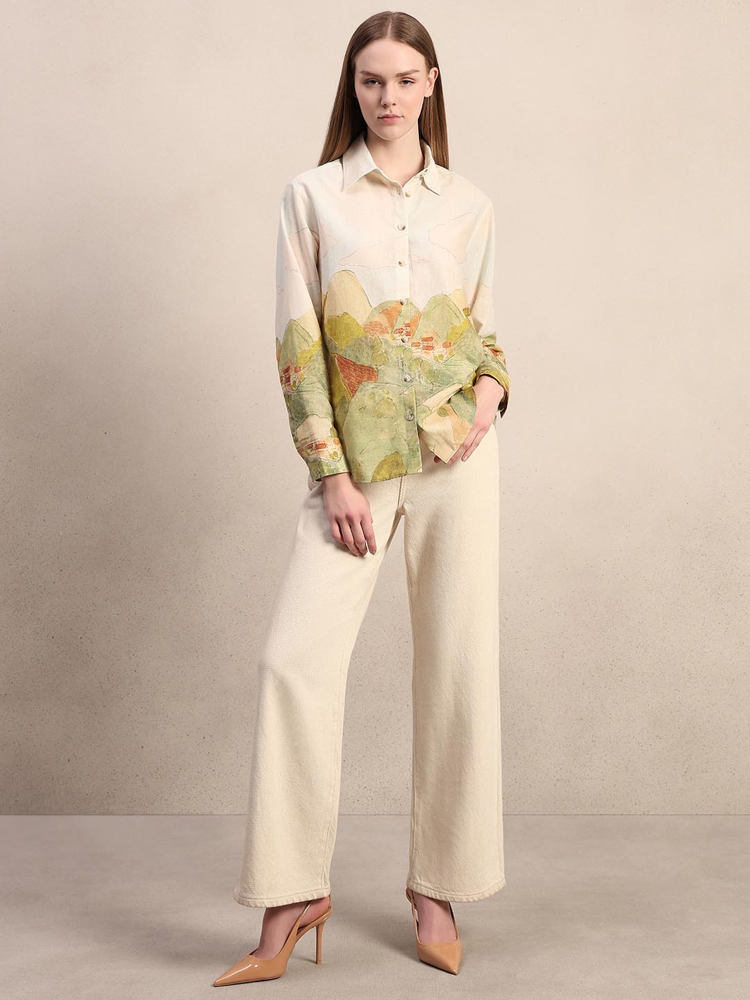 Off-White Landscape Print Shirt