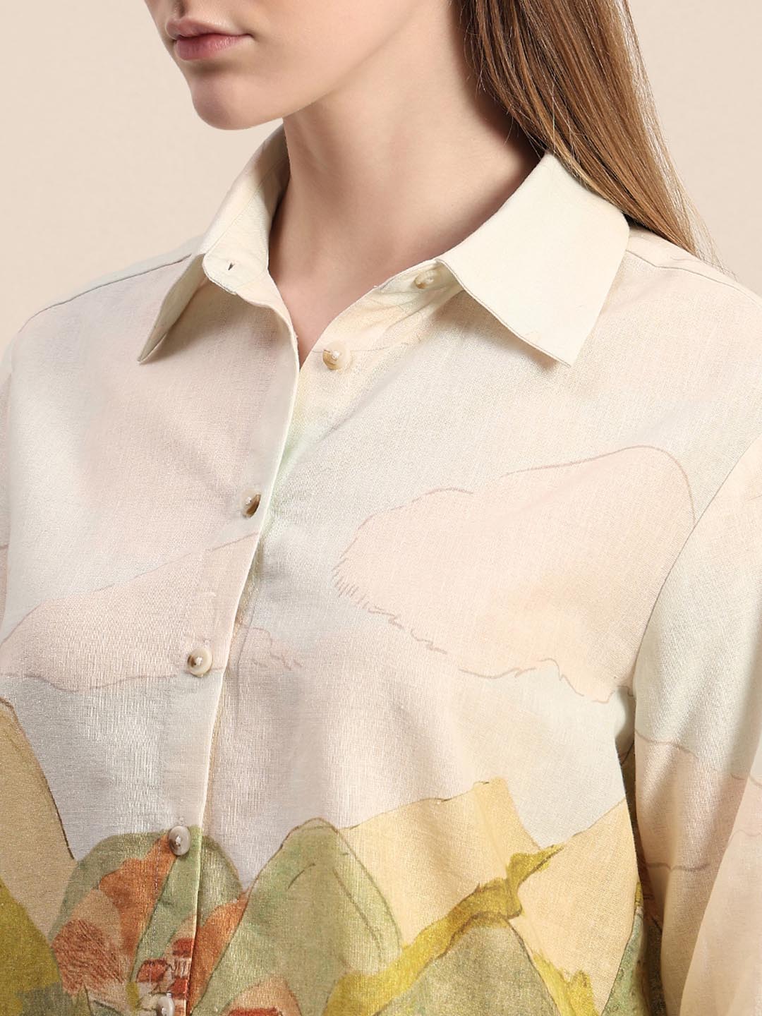 Off-White Landscape Print Shirt