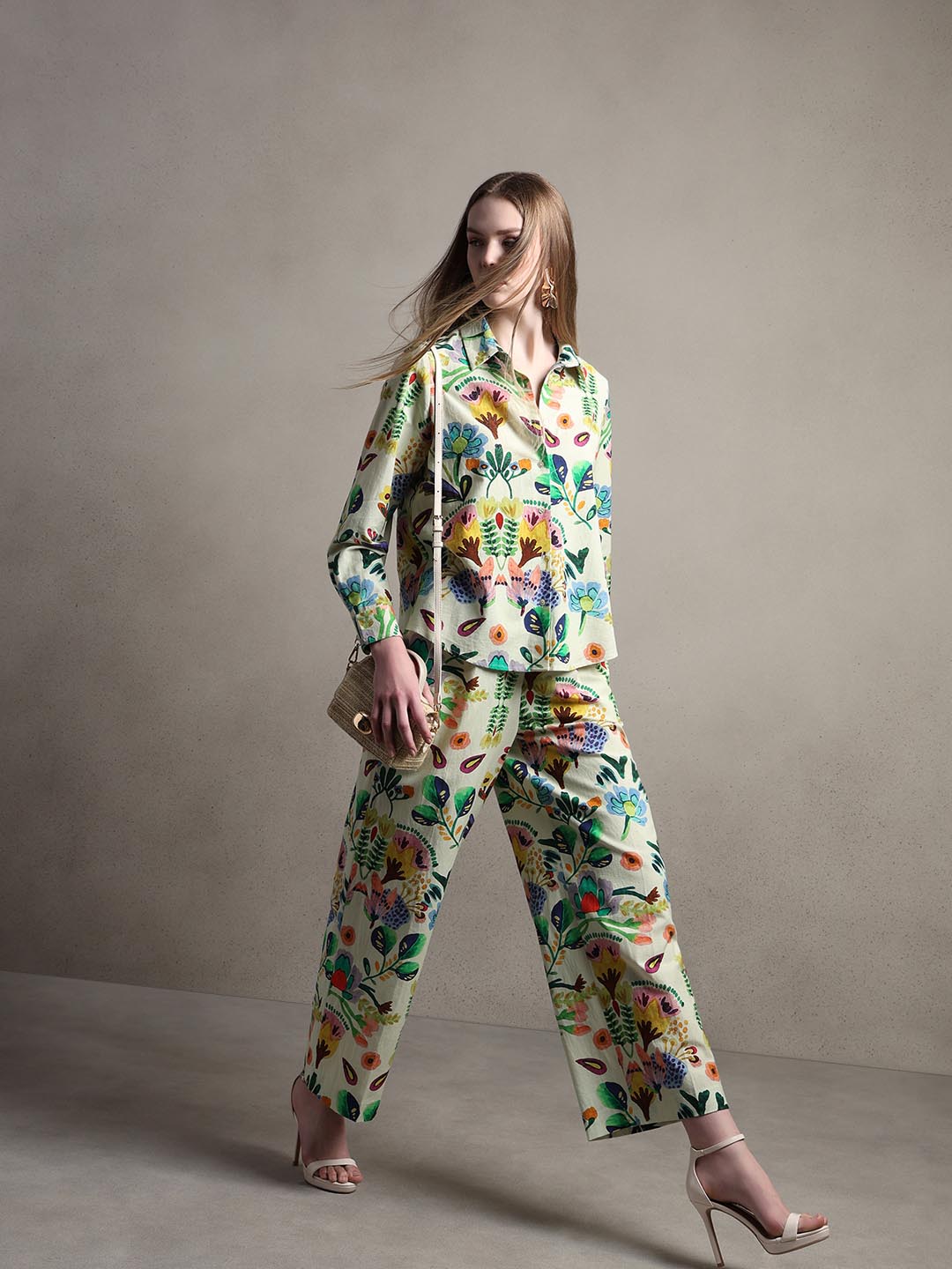 Multi-Colour Printed Full Sleeves Shirt