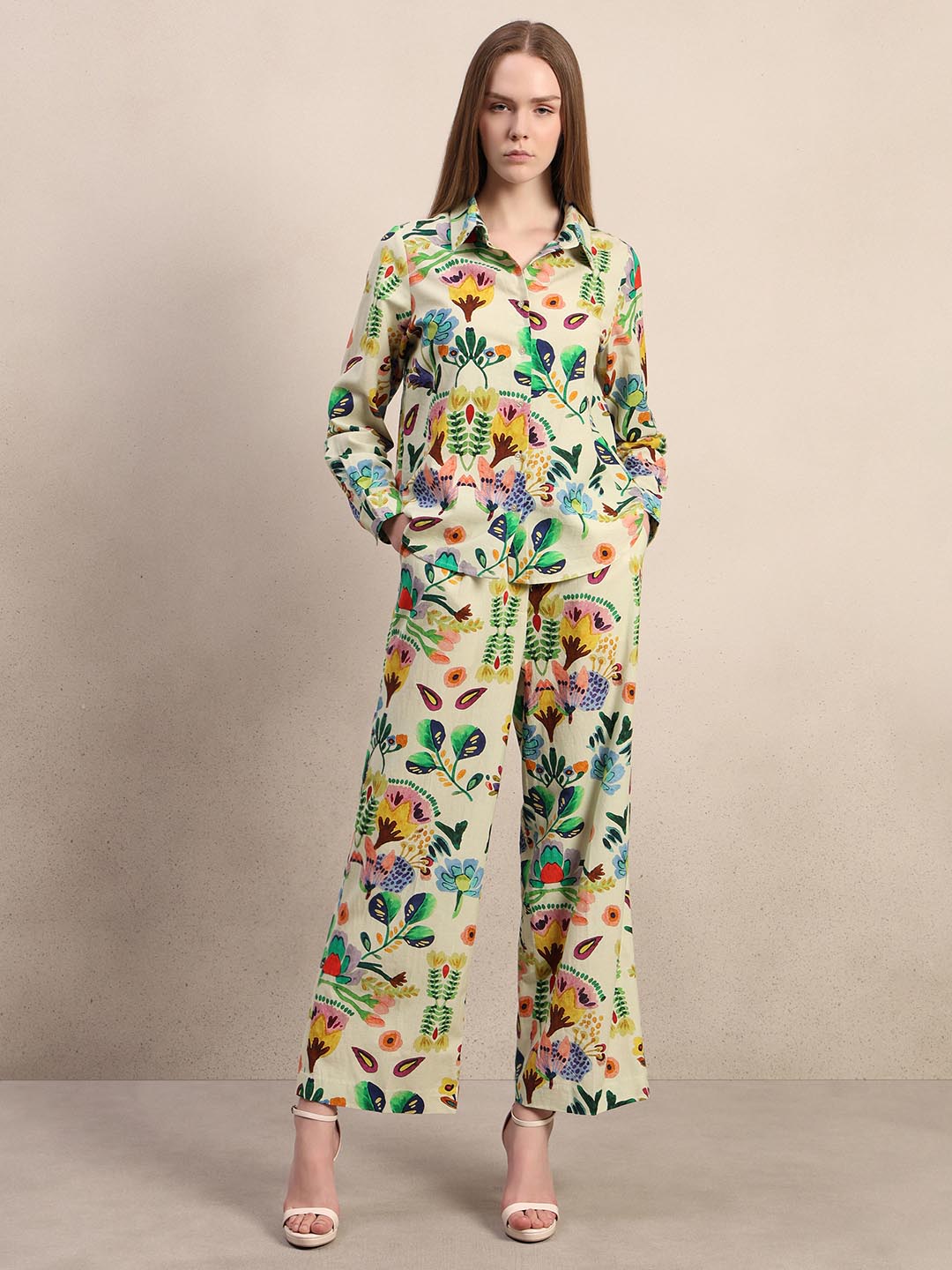 Multi-Colour Printed Full Sleeves Shirt