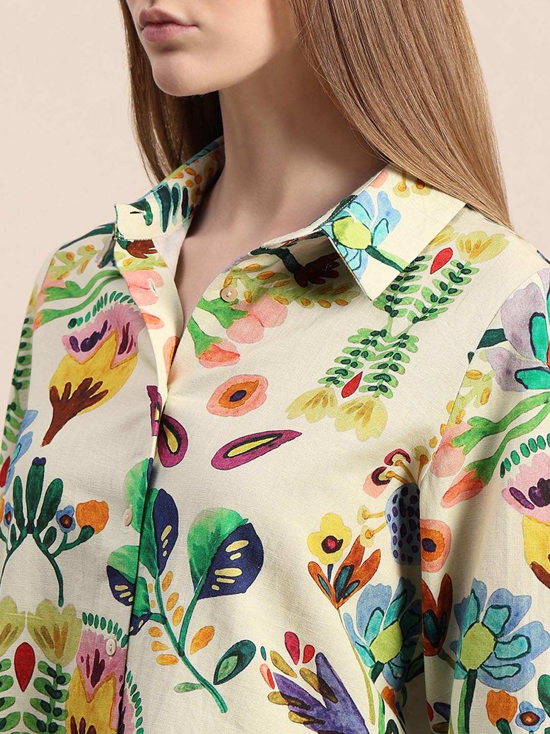 Multi-Colour Printed Full Sleeves Shirt