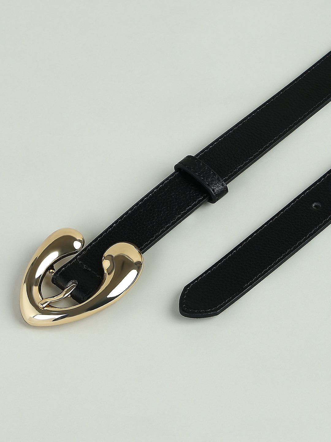 Black Golden Buckle Belt