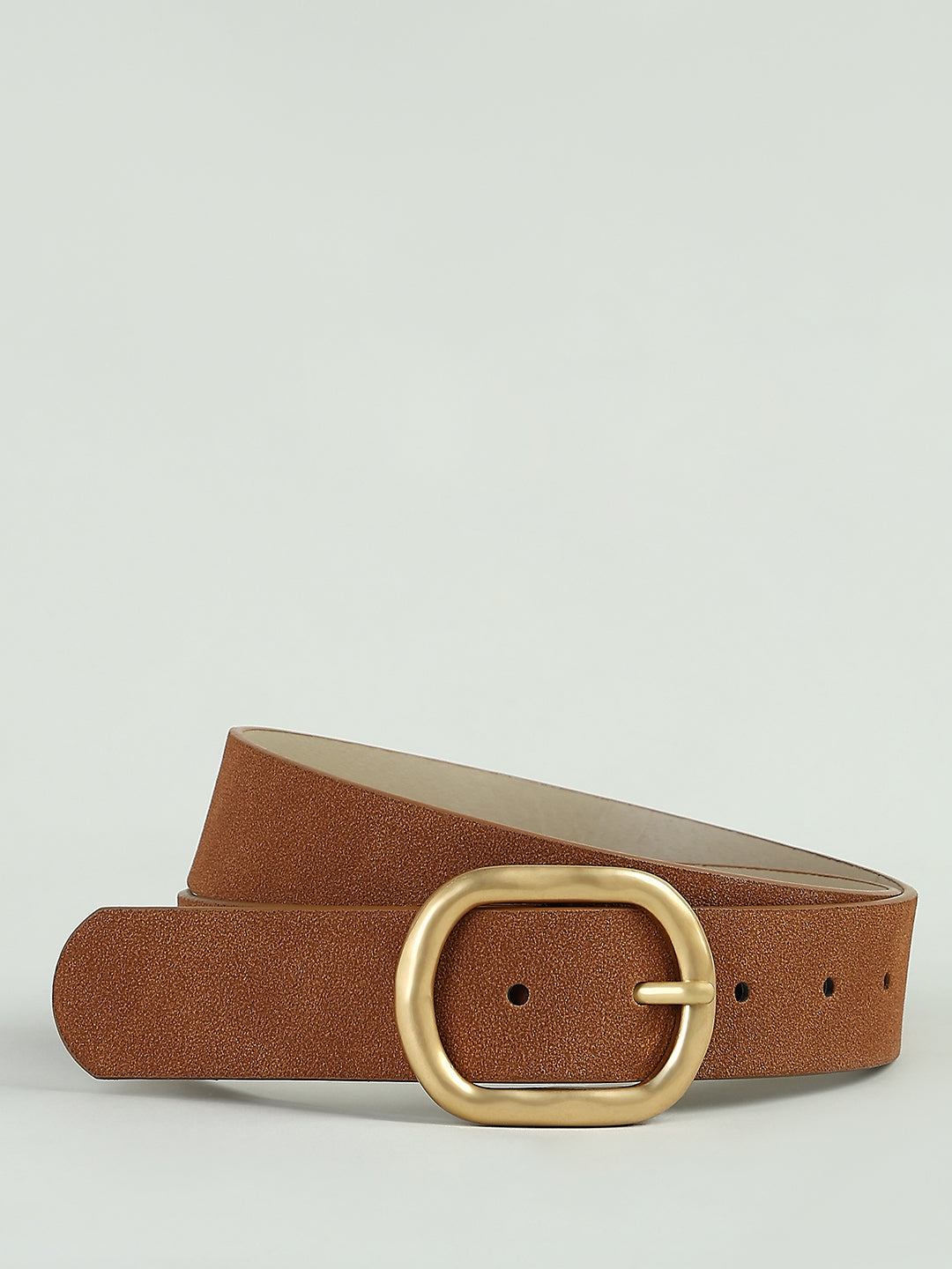 Brown Suede Belt