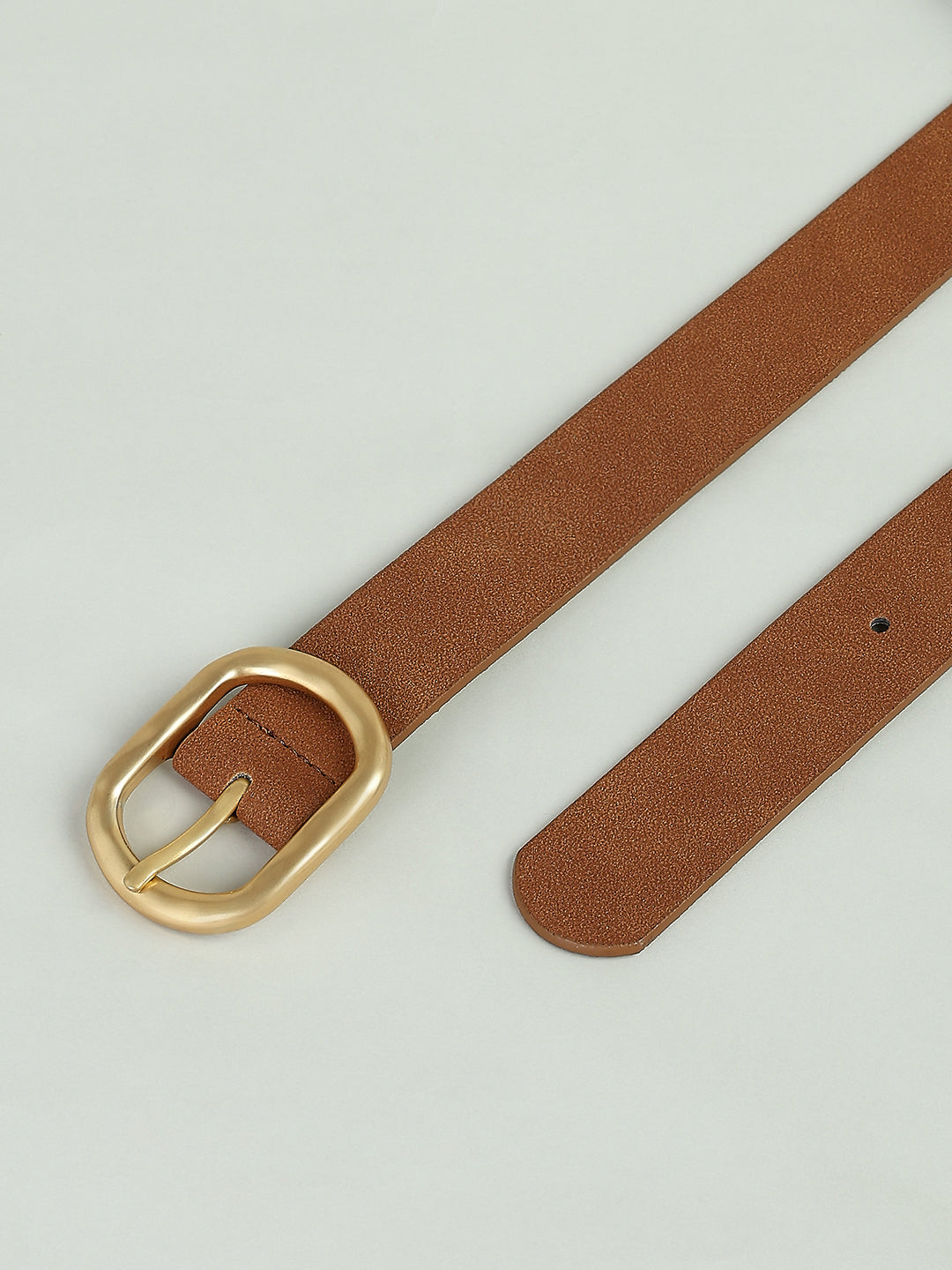 Brown Suede Belt