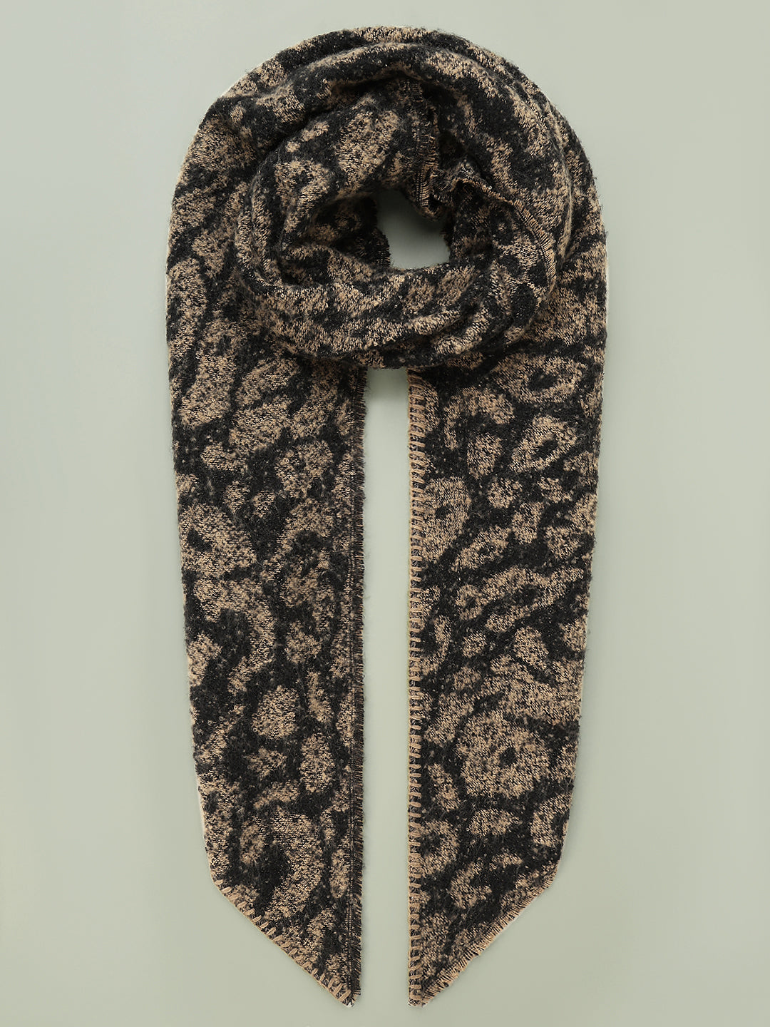 Animal Print Long Scarf