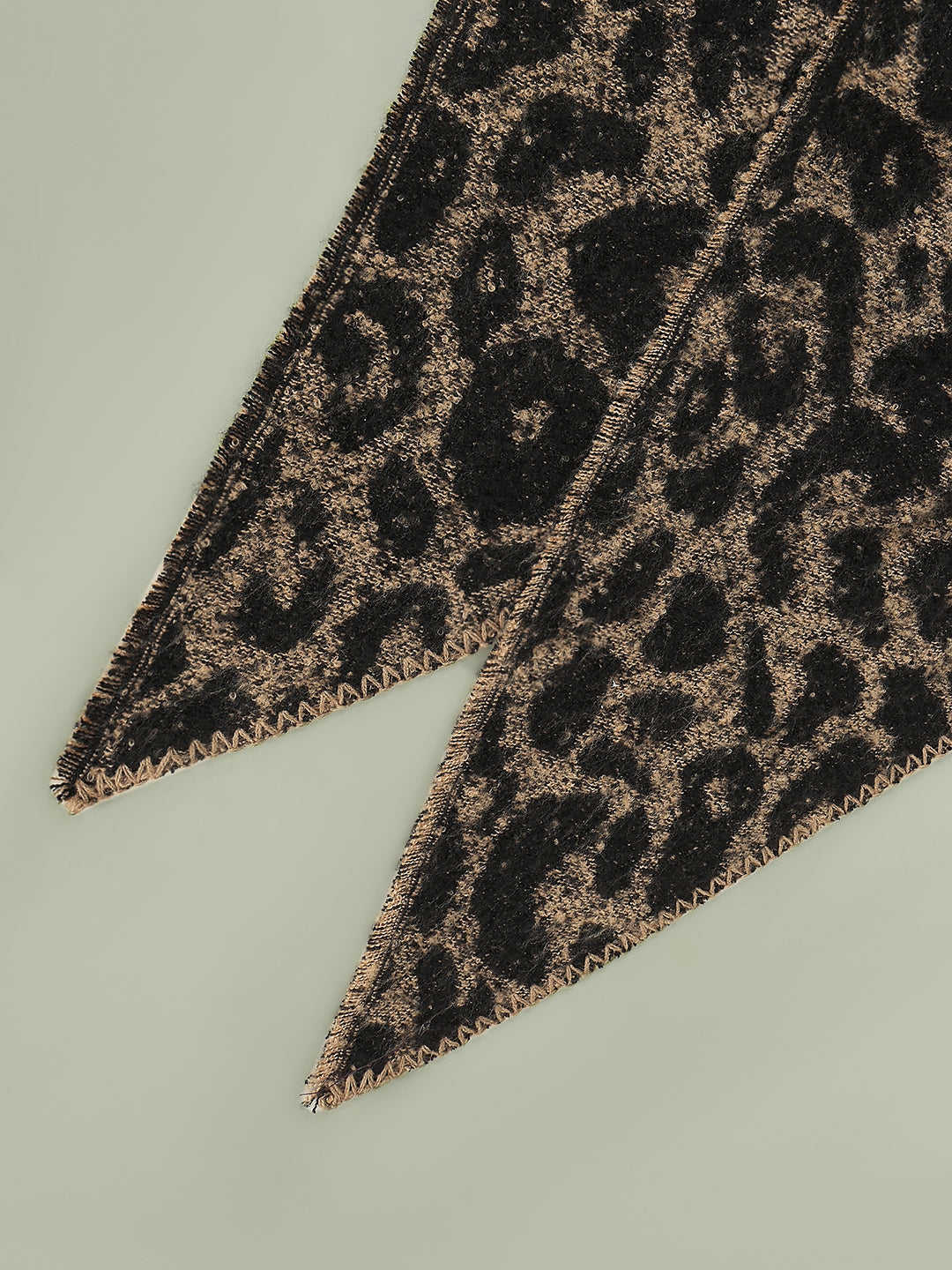 Animal Print Long Scarf
