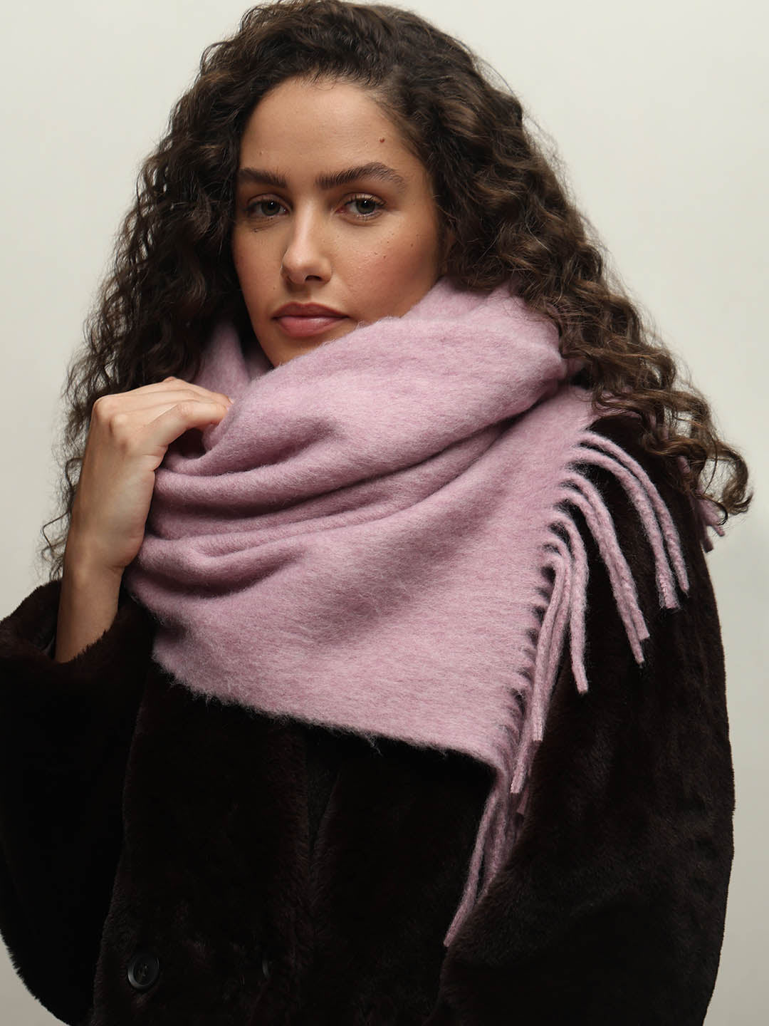 Pink Long Scarf
