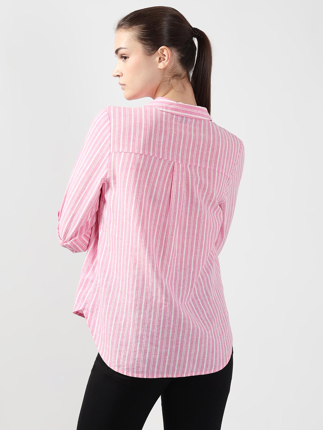 Pink Striped Shirt