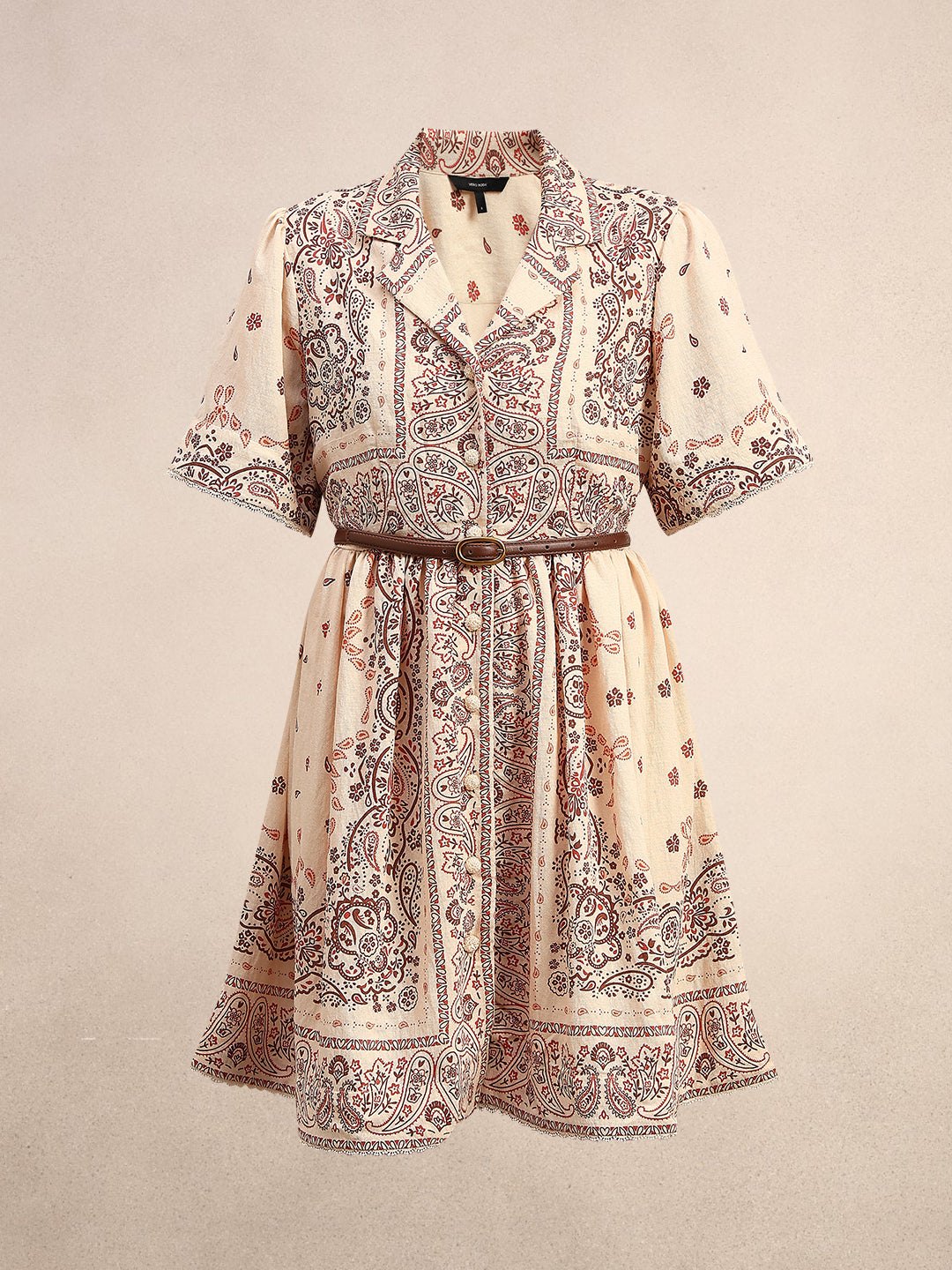 Boho Printed Shirt Dress
