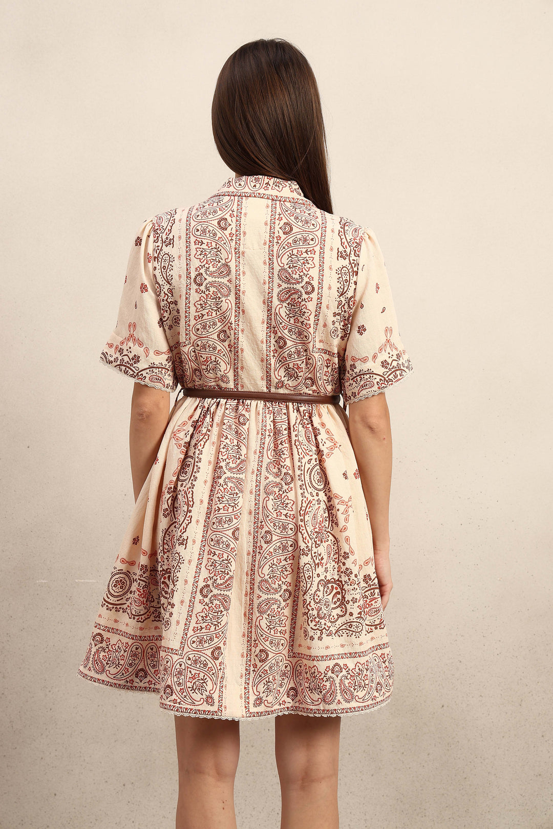 Boho Printed Shirt Dress