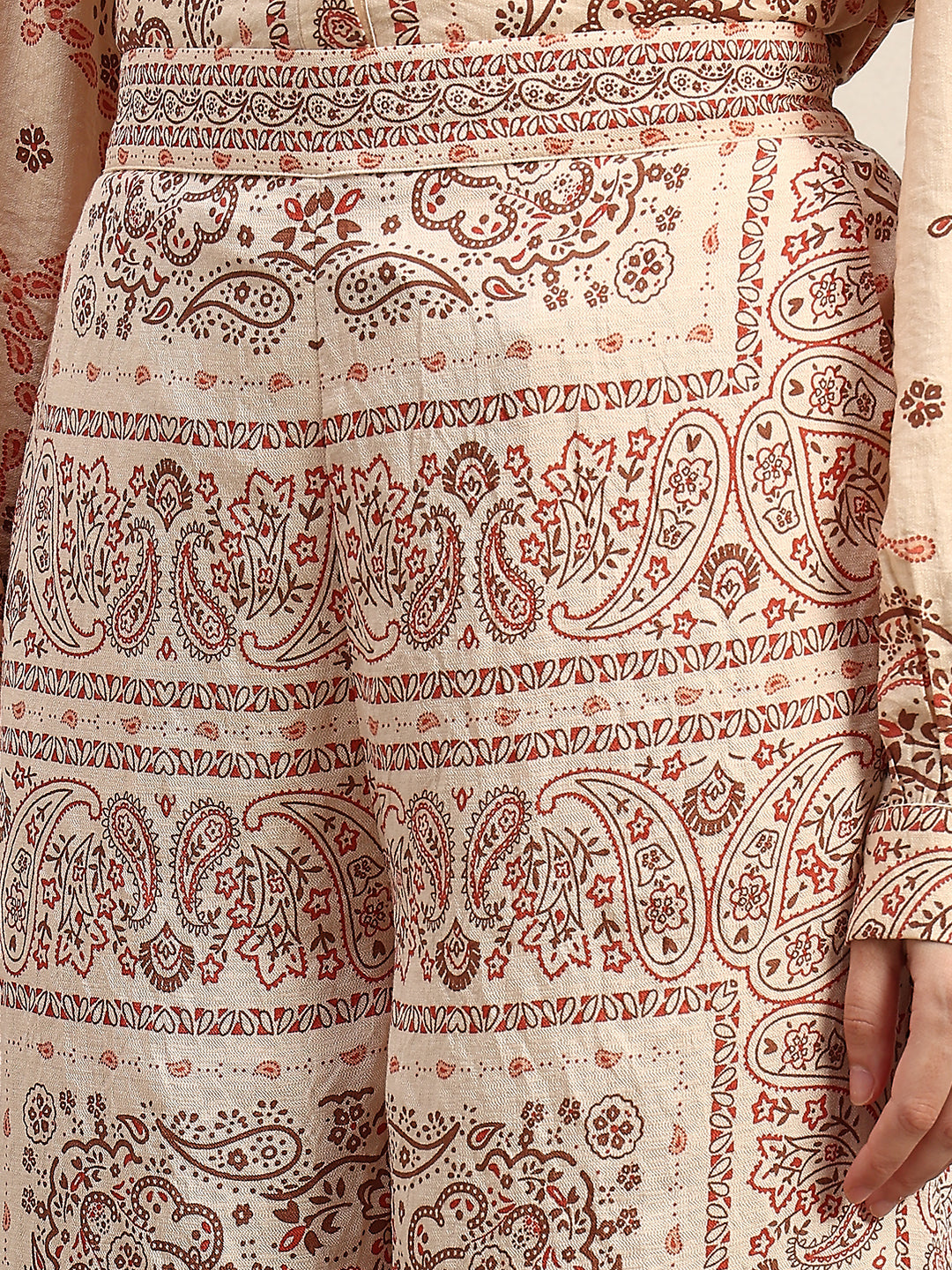 Printed Wide Leg Pants