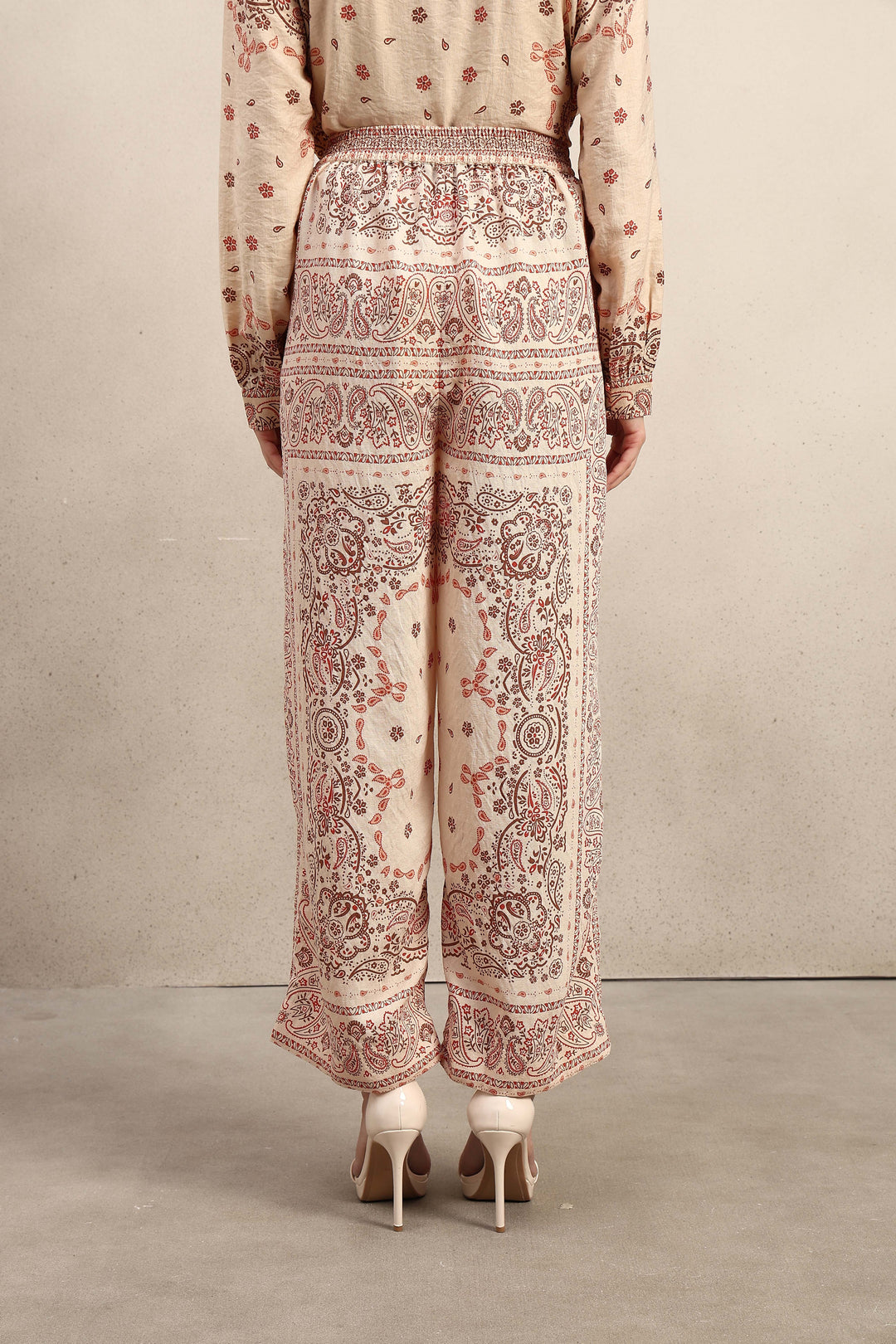 Printed Wide Leg Pants