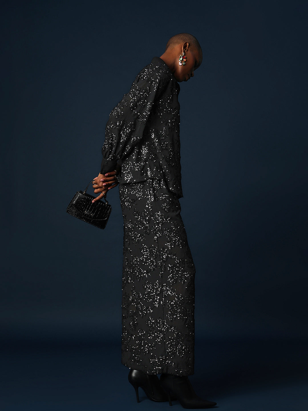 Marquee Embellished Wide Leg Pants