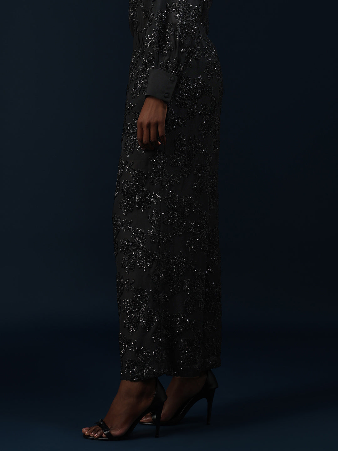 Marquee Embellished Wide Leg Pants