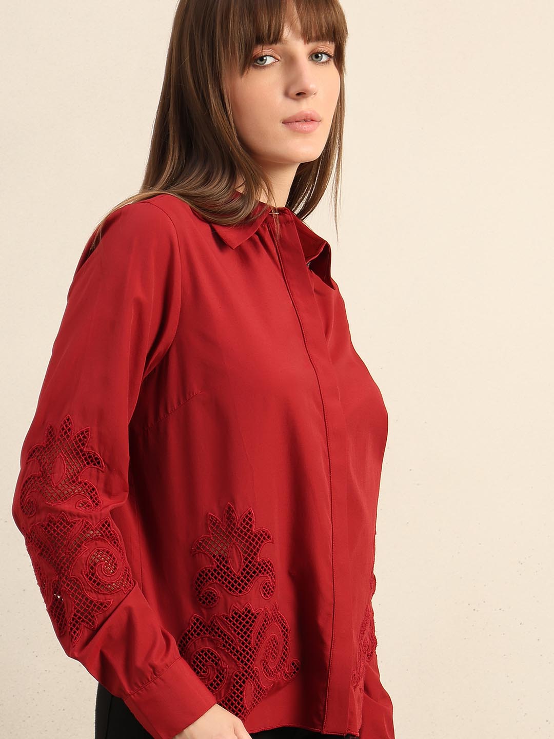 Red Cotton Shirt