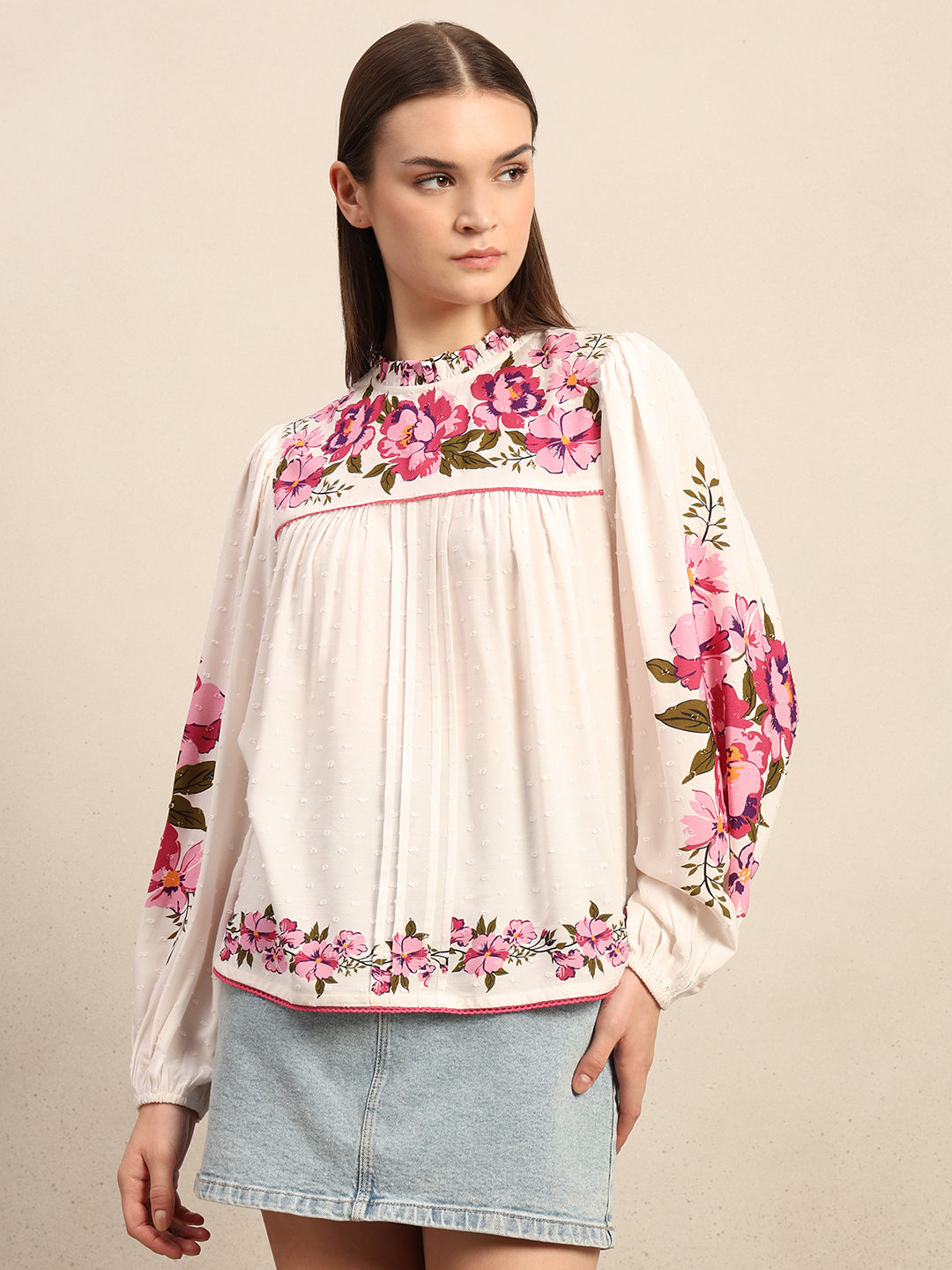Floral Embroidered Top