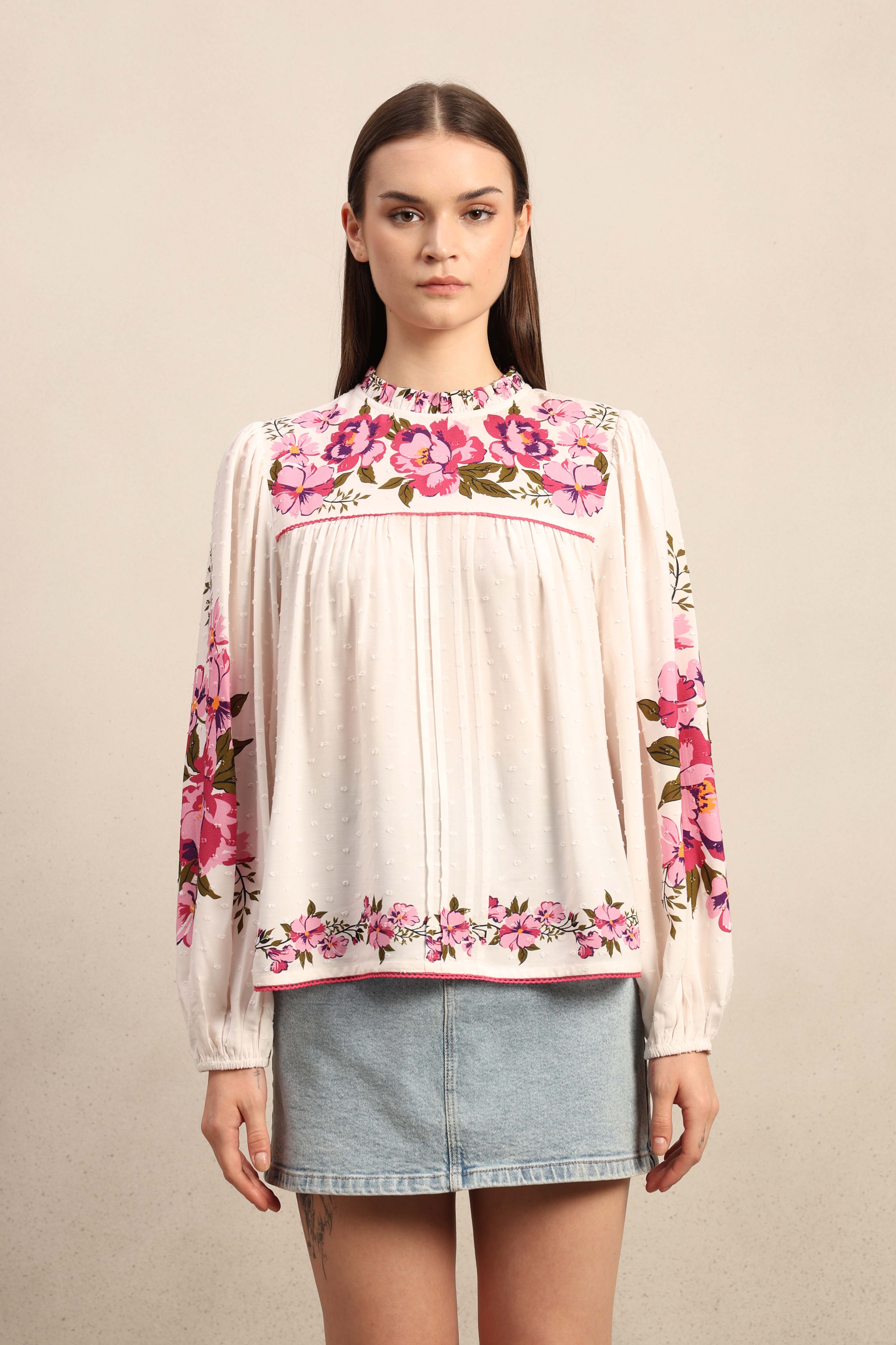 Floral Embroidered Top