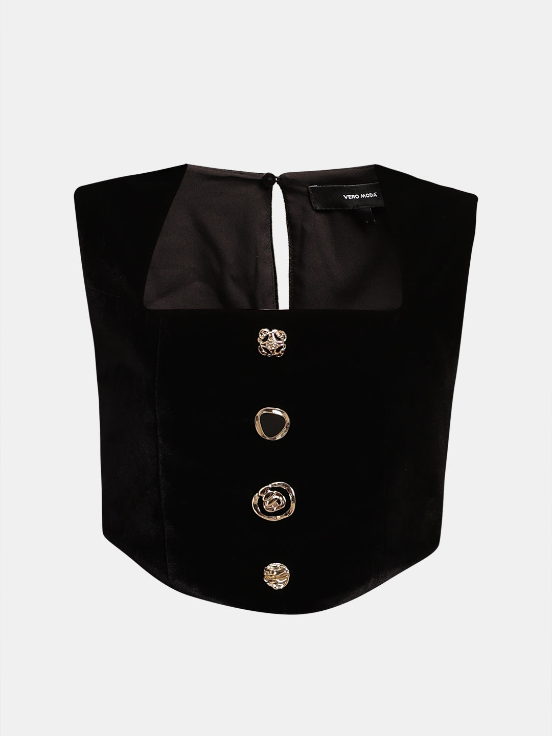 Black Velvet Corset Top