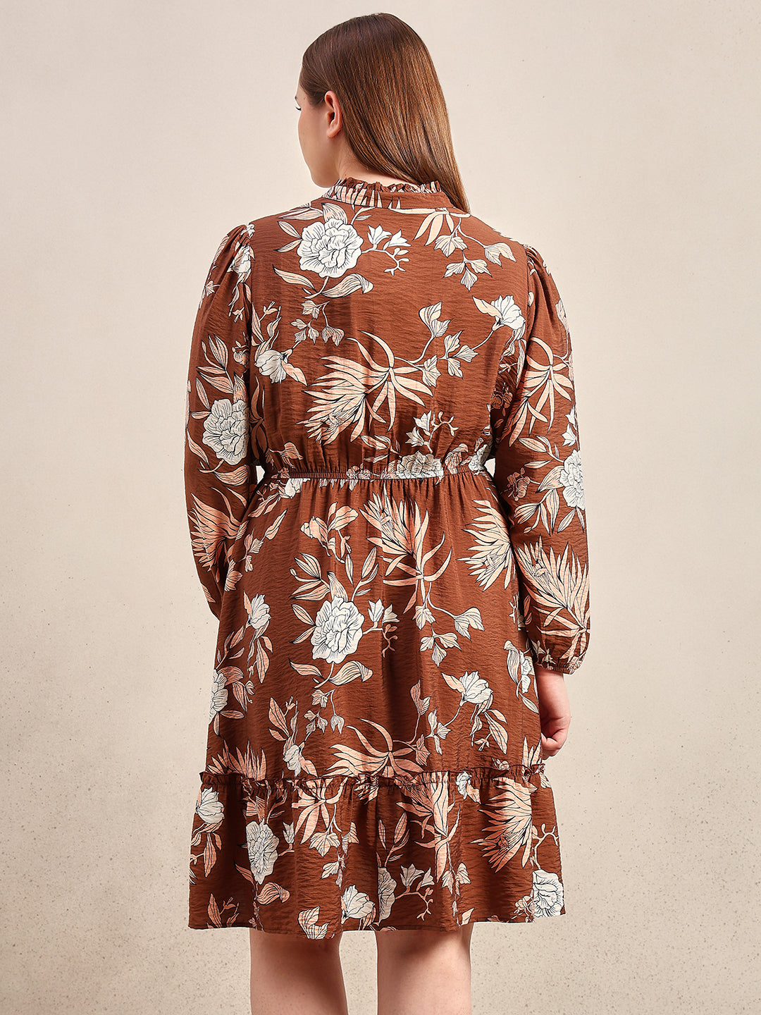 CURVE Floral Print Mini Dress