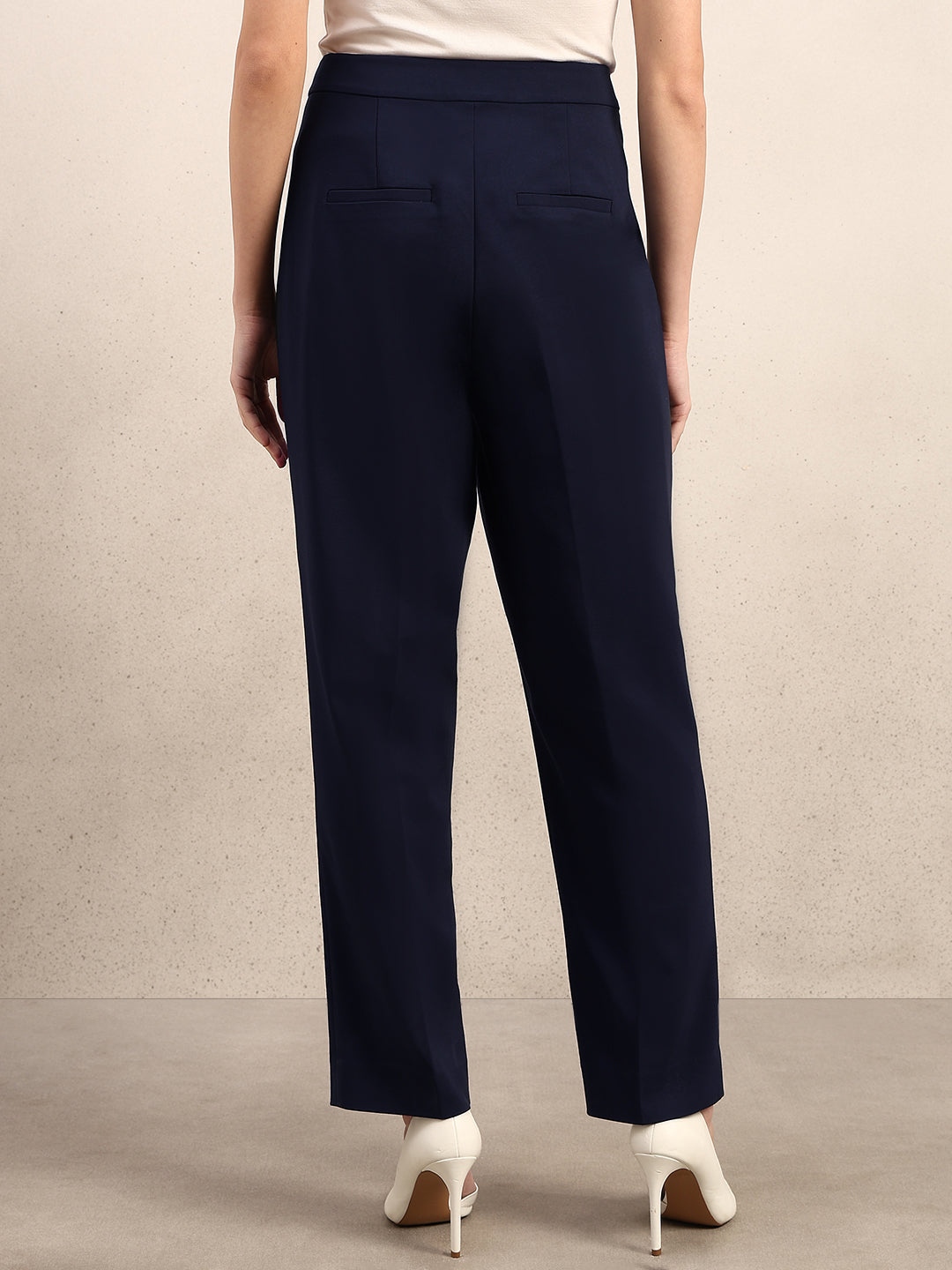 Button Detail Ankle Length Pants