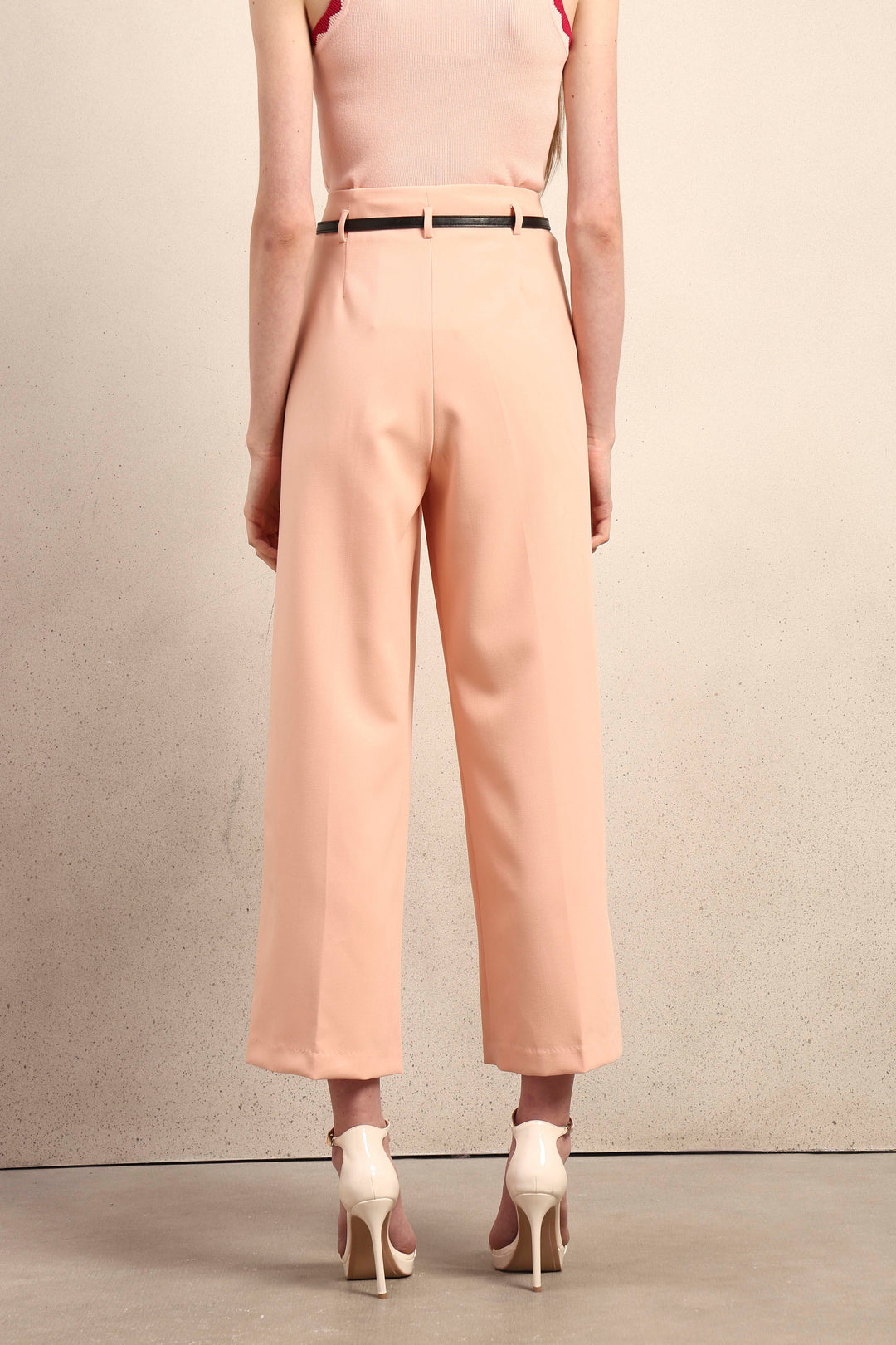 High Rise Belted Pants