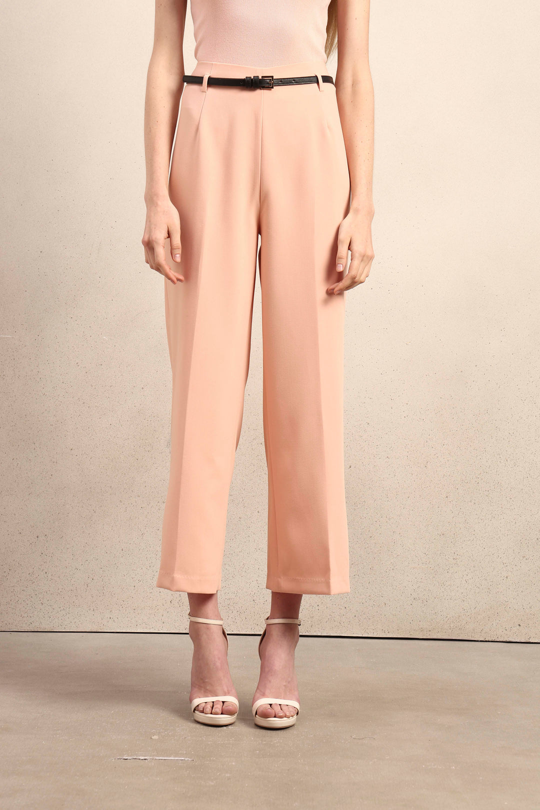 High Rise Belted Pants