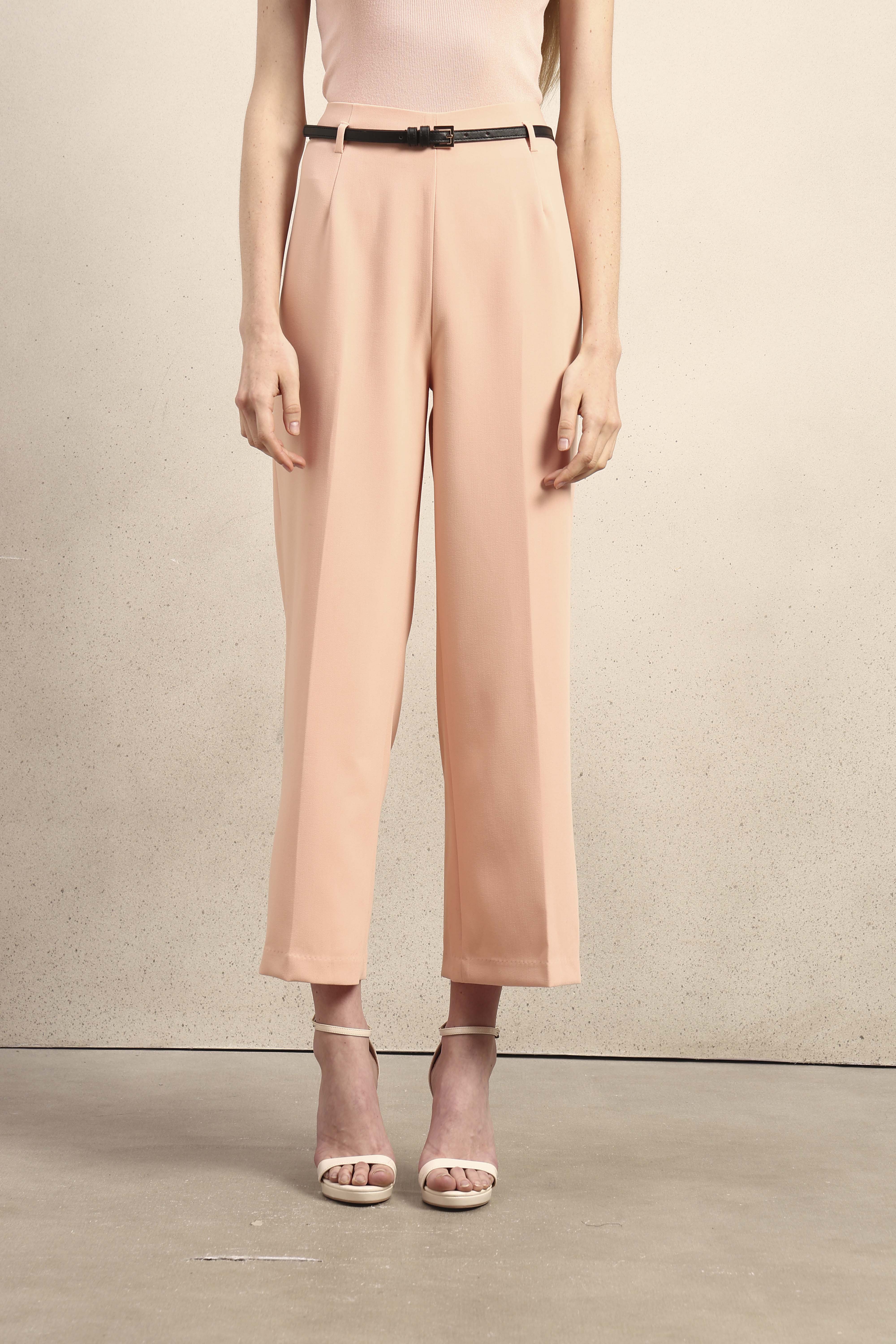 High Rise Belted Pants