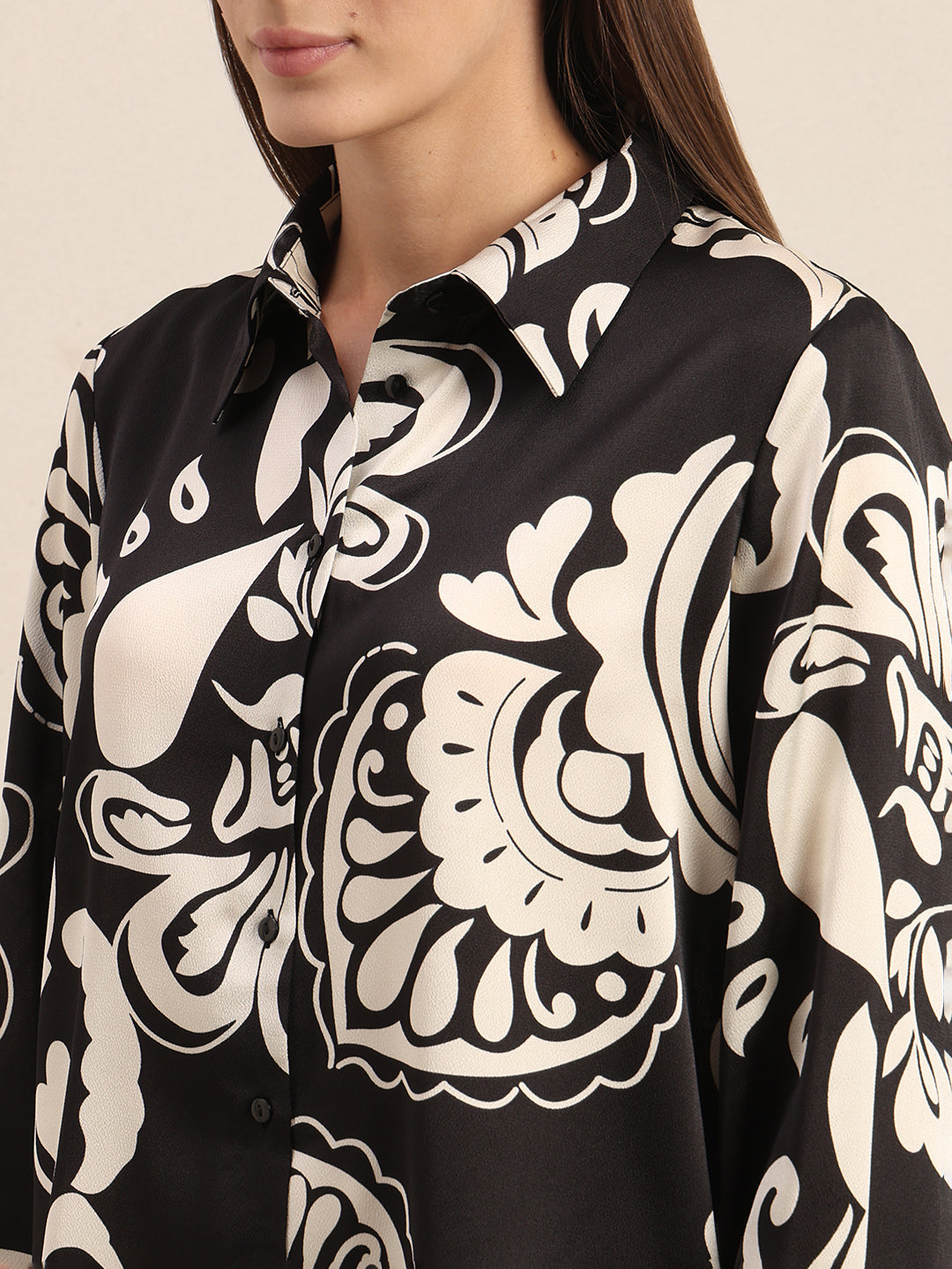 Black Printed Shirt