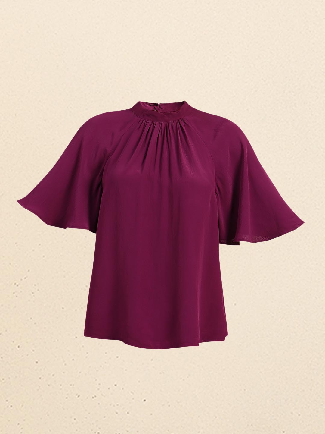 Dark Purple Flared Top