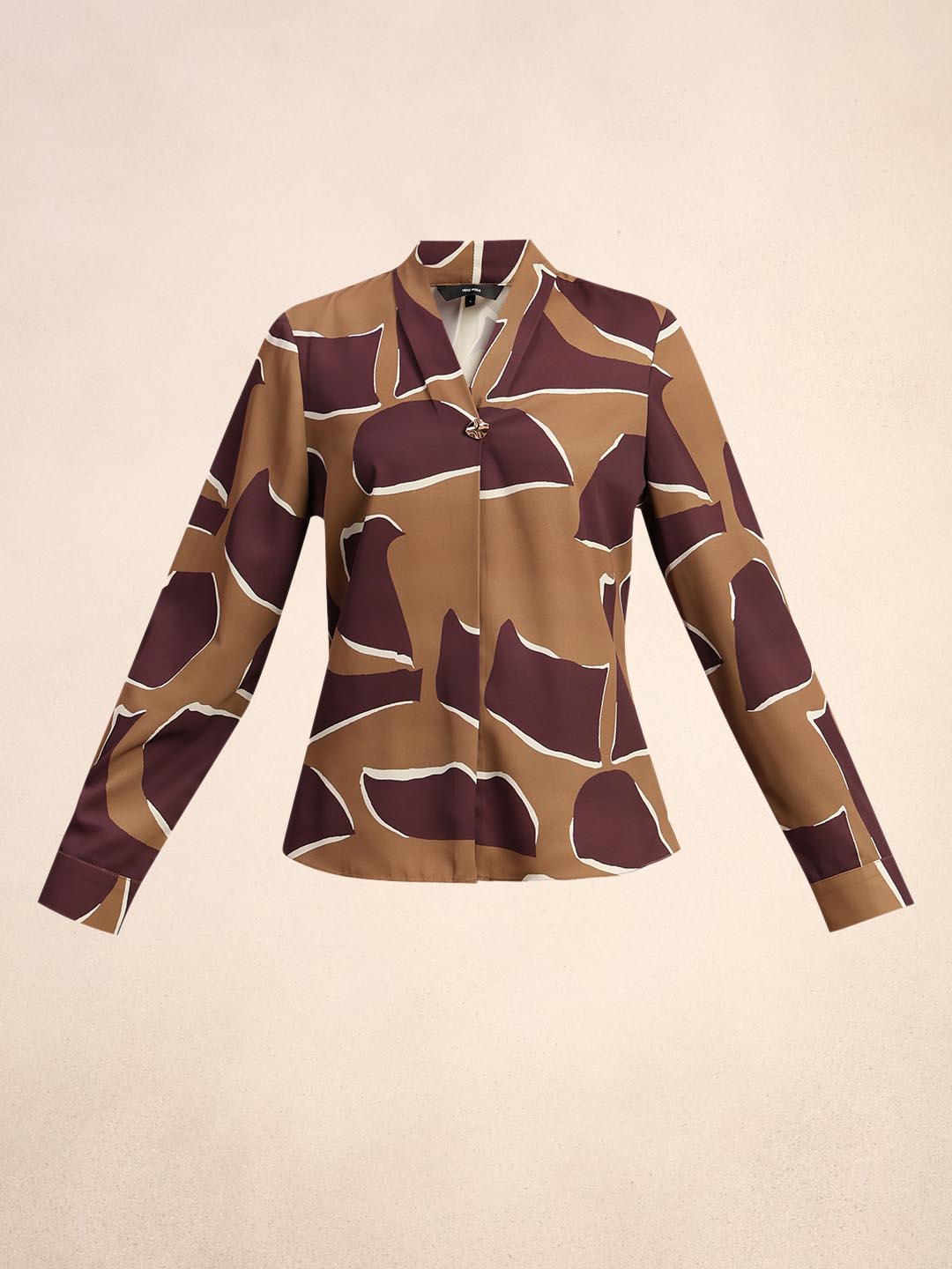 Dark Olive Printed Top