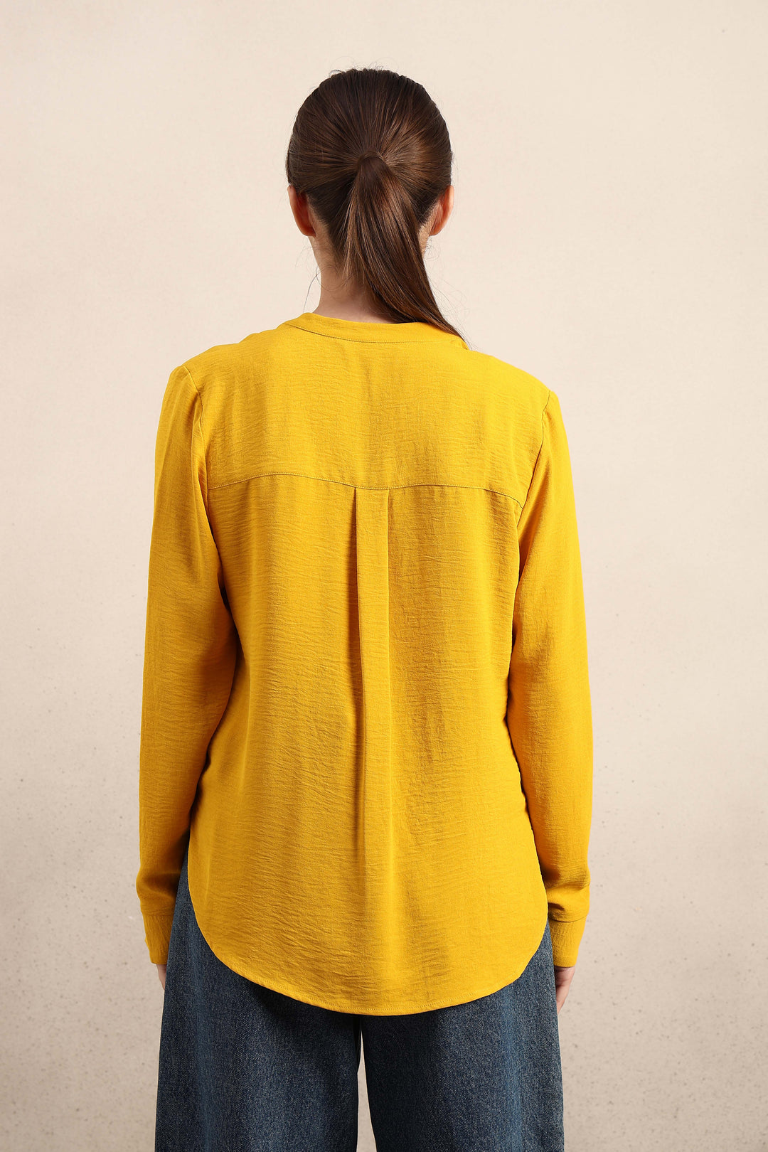 Yellow Regular Fit Top